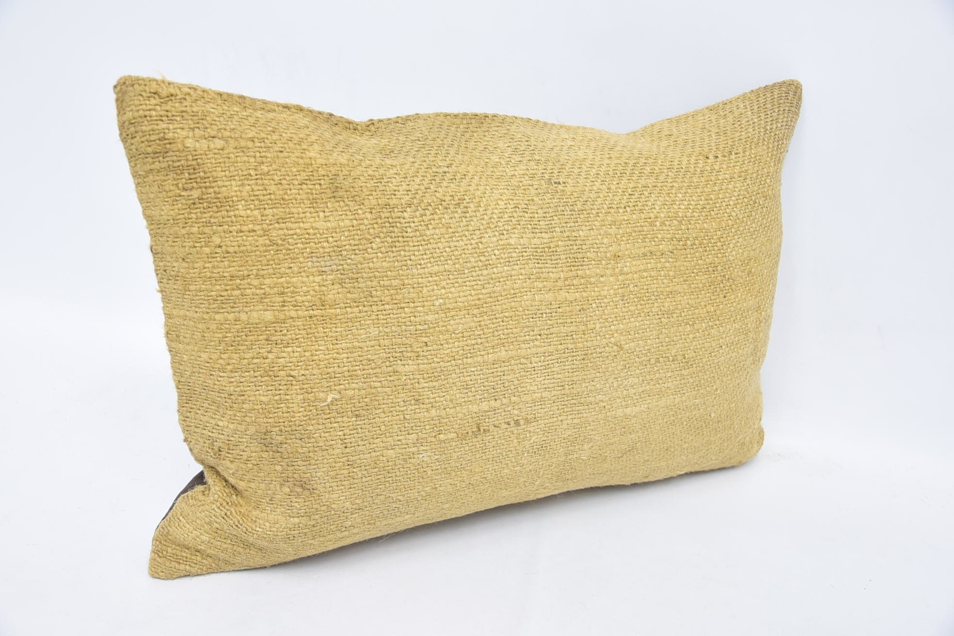 Oriental Pillow Case, Vintage Kilim Pillow, Turkish Pillow, Turkish Bench Pillow, Kilim Pillow Cover, 16"x24" Beige Cushion Cover