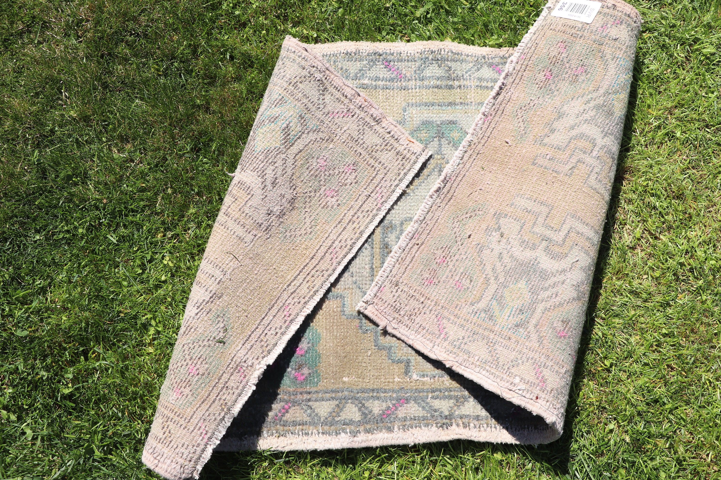 1.6x2.7 ft Küçük Halı, Vintage Halı, Türk Halıları, Turuncu Yer Halısı, Ofis Halıları, Mutfak Halıları, Modern Halı, Küçük Vintage Halılar