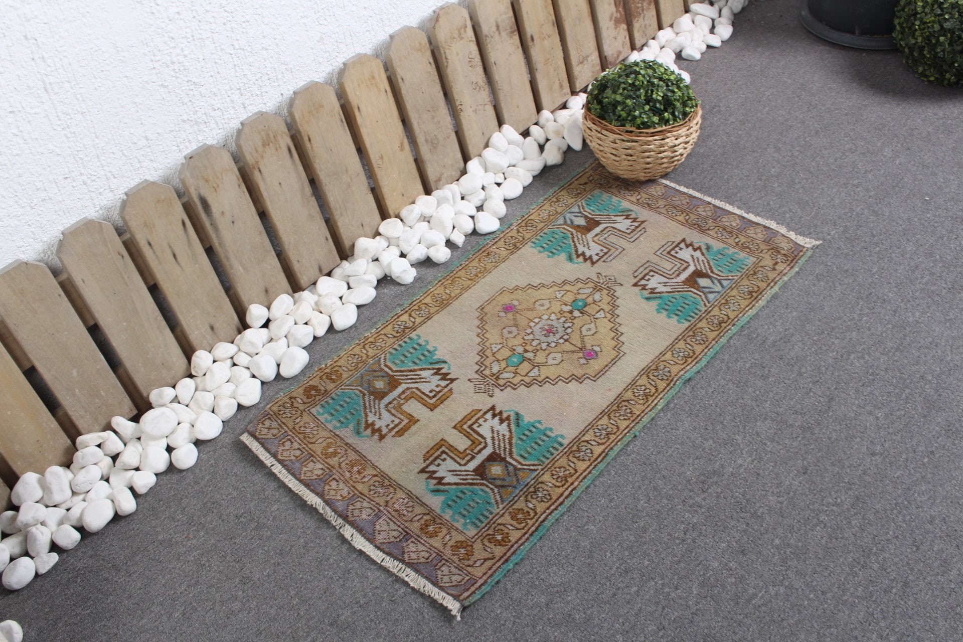 Home Decor Rug, Cool Rugs, Beige Moroccan Rug, Turkish Rug, Door Mat Rug, Vintage Rugs, Bathroom Rugs, 1.6x3 ft Small Rug, Handmade Rugs