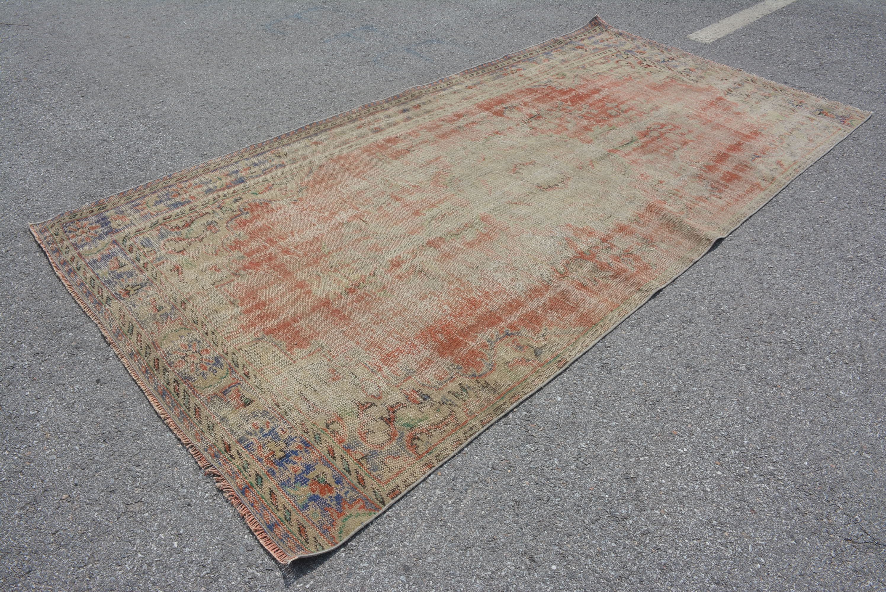 Living Room Rug, Kitchen Rug, Aesthetic Rugs, Turkish Rugs, Rugs for Dining Room, 5.1x10 ft Large Rugs, Vintage Rugs, Wool Rug, Bedroom Rug