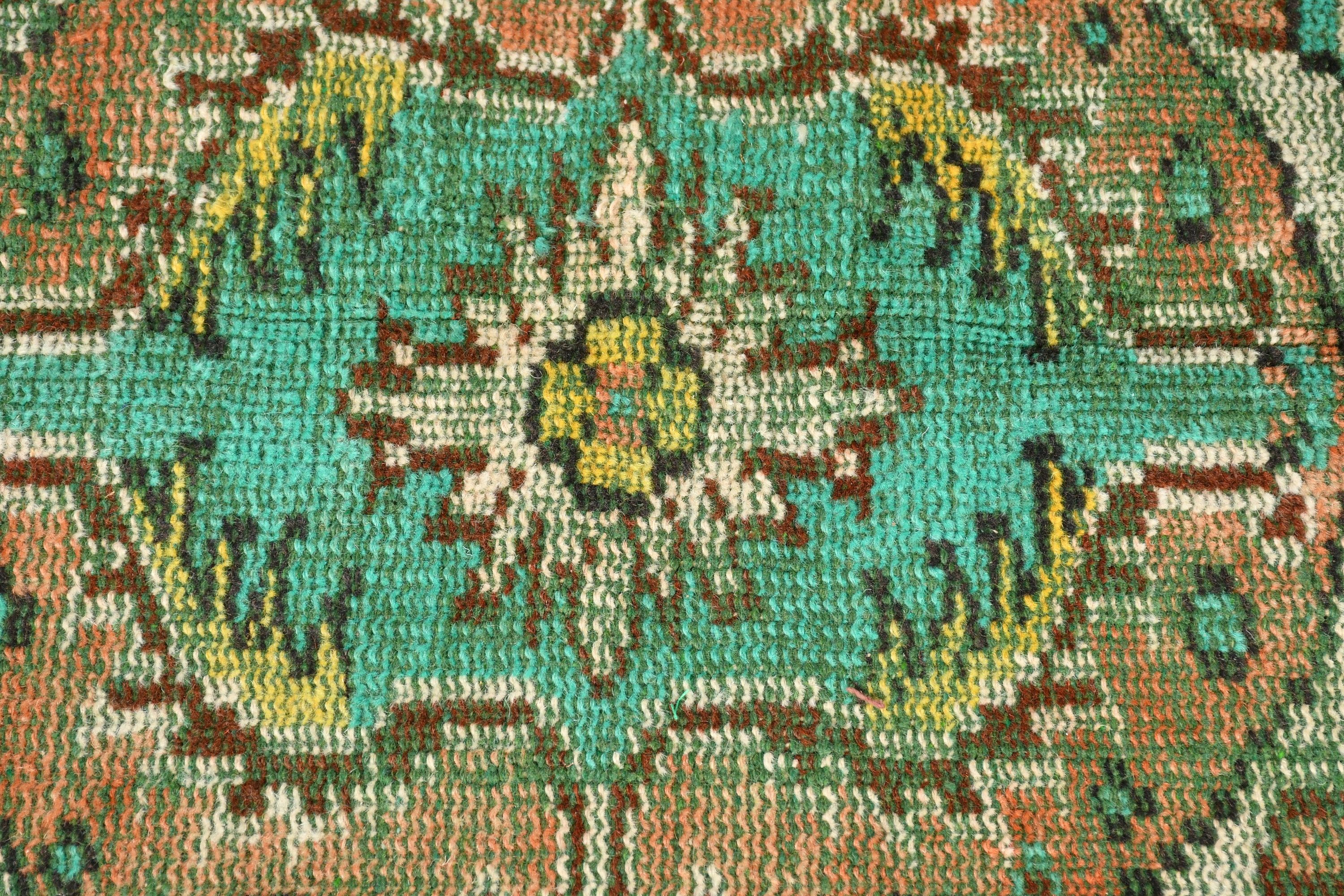 Living Room Rug, Green  4.9x8.4 ft Large Rugs, Kitchen Rugs, Wool Rug, Rugs for Salon, Turkish Rugs, Vintage Rugs, Salon Rug