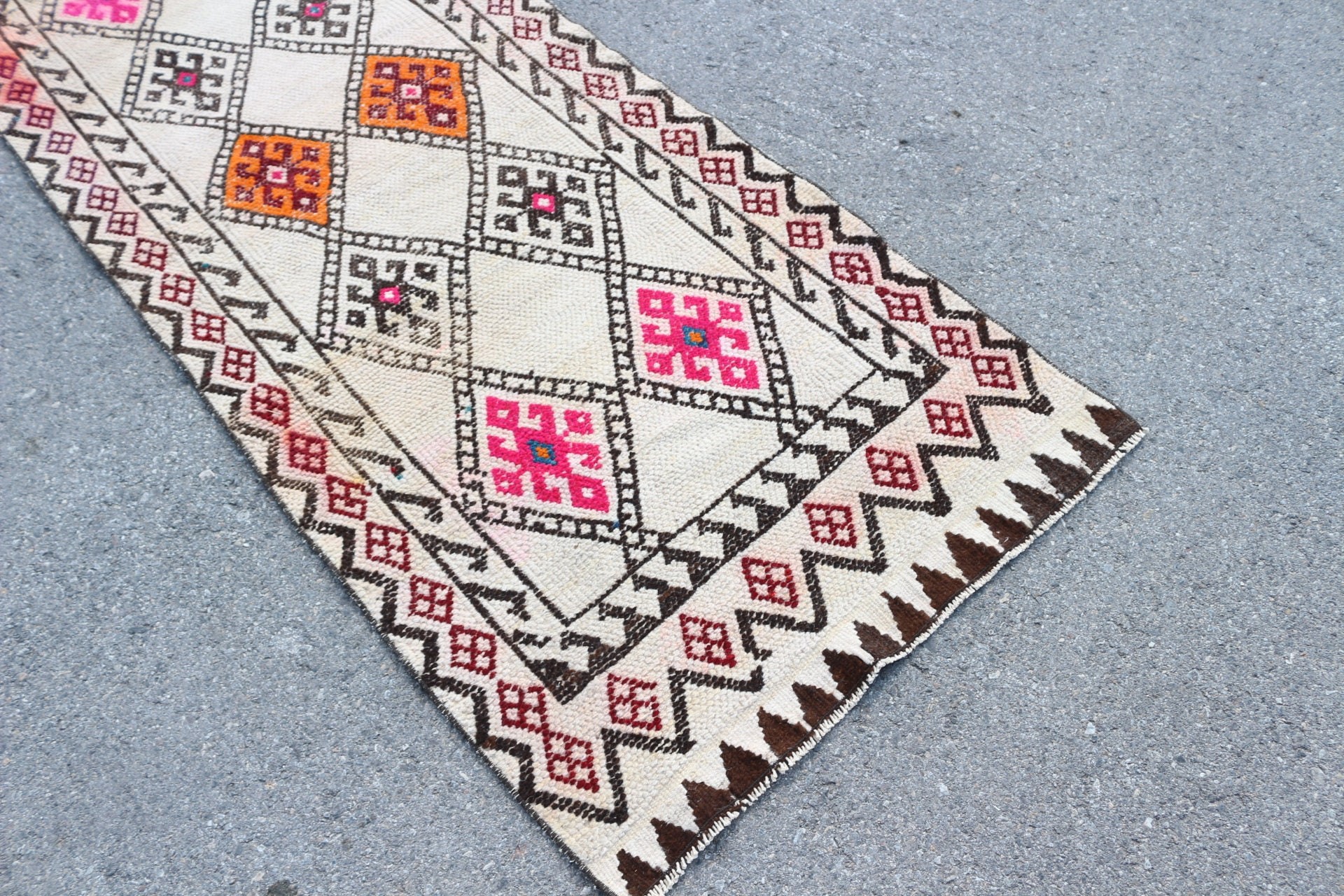 Mutfak Halısı, Fas Halısı, 2,9x13,5 ft Yolluk Halısı, Antika Halılar, Etnik Halı, Koridor Halıları, Türk Halısı, Bej Havalı Halılar, Vintage Halılar