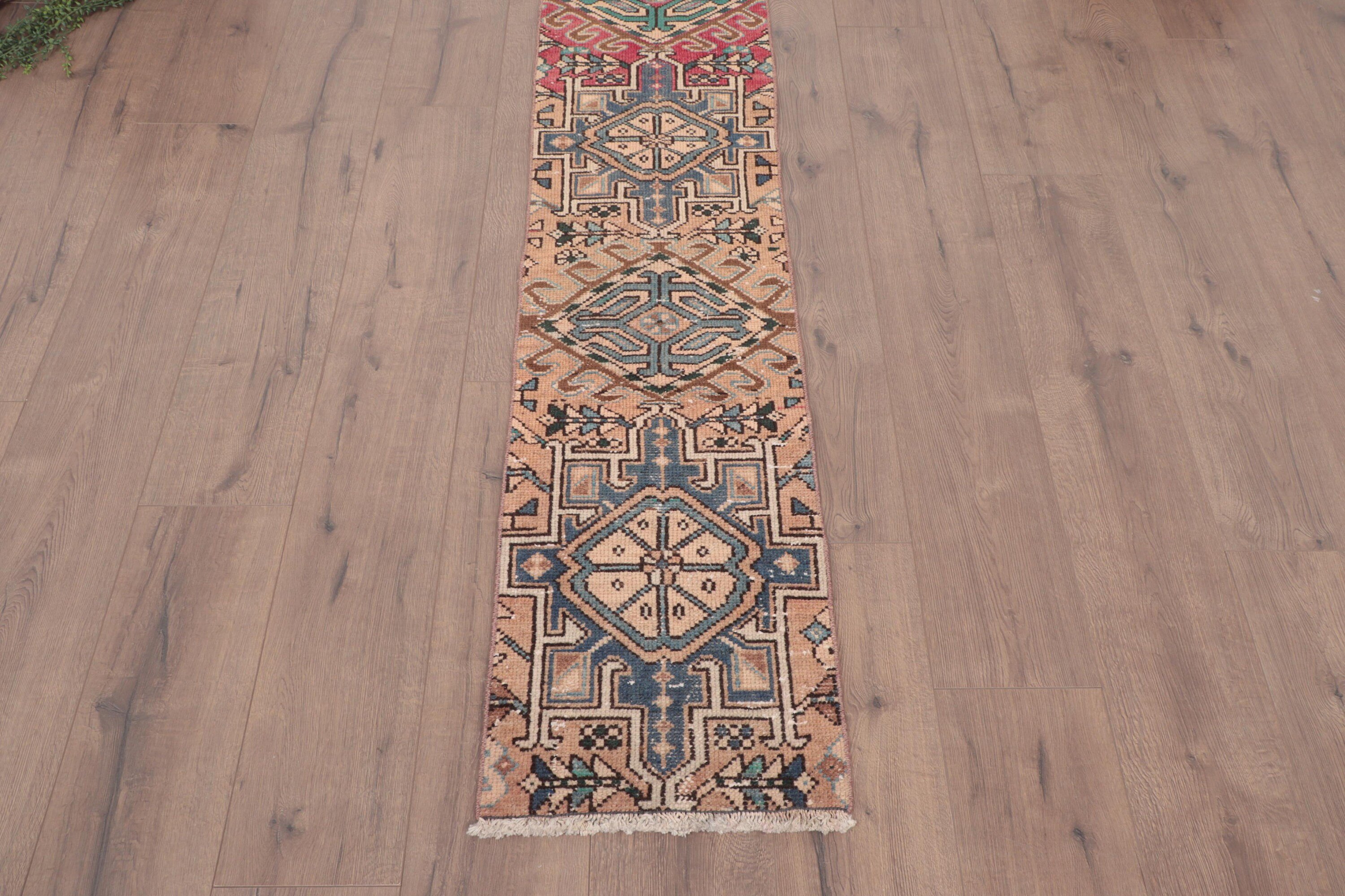 Beni Ourain Runner Halıları, Türk Halısı, Estetik Halı, 1.3x6.3 ft Runner Halısı, Merdiven Halısı, Vintage Halı, Boho Halısı, Yer Halıları, Kahverengi Lüks Halılar