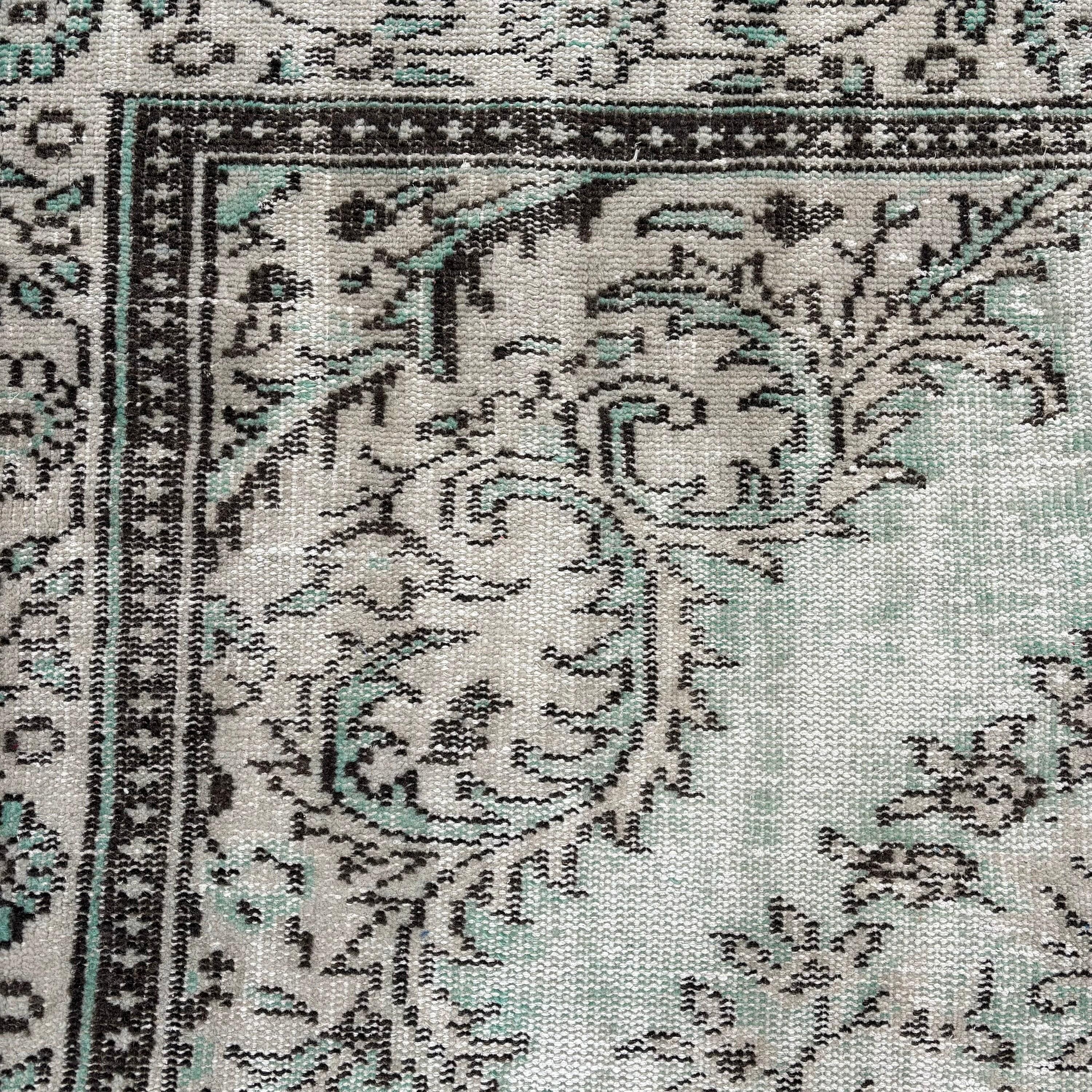 Oryantal Halı, Oturma Odası Halısı, Türk Halısı, Vintage Halı, Kabile Halısı, Yeşil Yün Halı, 5.9x9.4 ft Büyük Halı, Yemek Odası Halıları