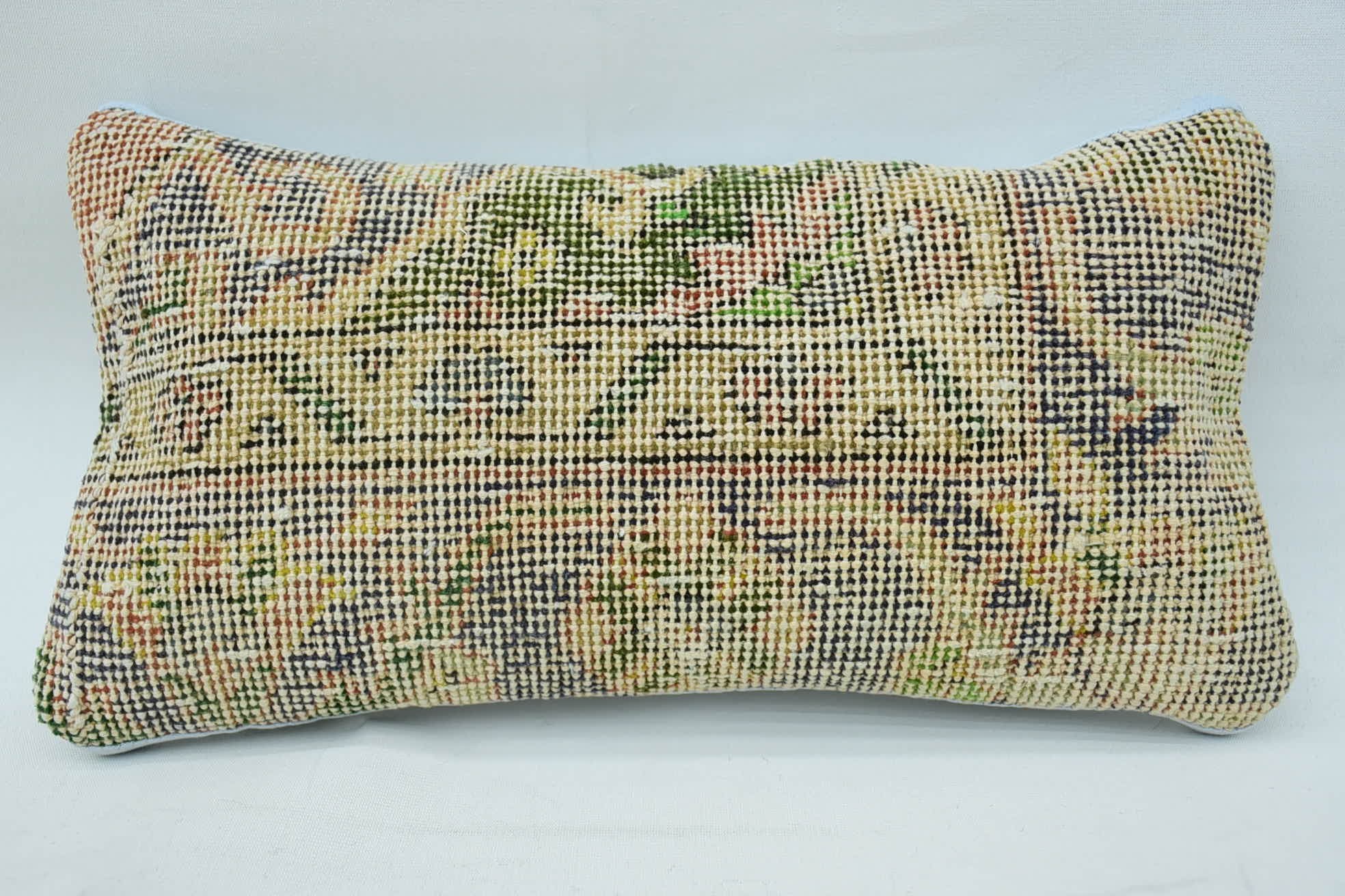 Vintage Pillow, Pillow for Couch, Interior Designer Pillow, One Of A Kind Pillow Case, 8"x16" Beige Cushion Cover, Luxury Pillow Case