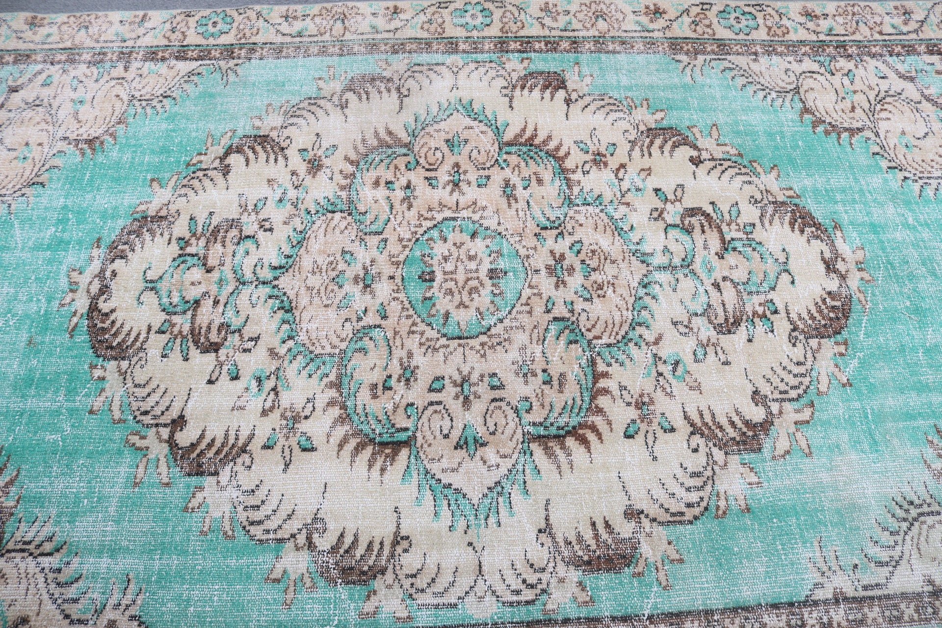 Türk Halısı, Oturma Odası Halıları, Vintage Halı, Havalı Halılar, Oushak Halıları, Büyük Boho Halısı, Bej Nötr Halısı, Tribal Halıları, 5,5x9,2 ft Büyük Halılar