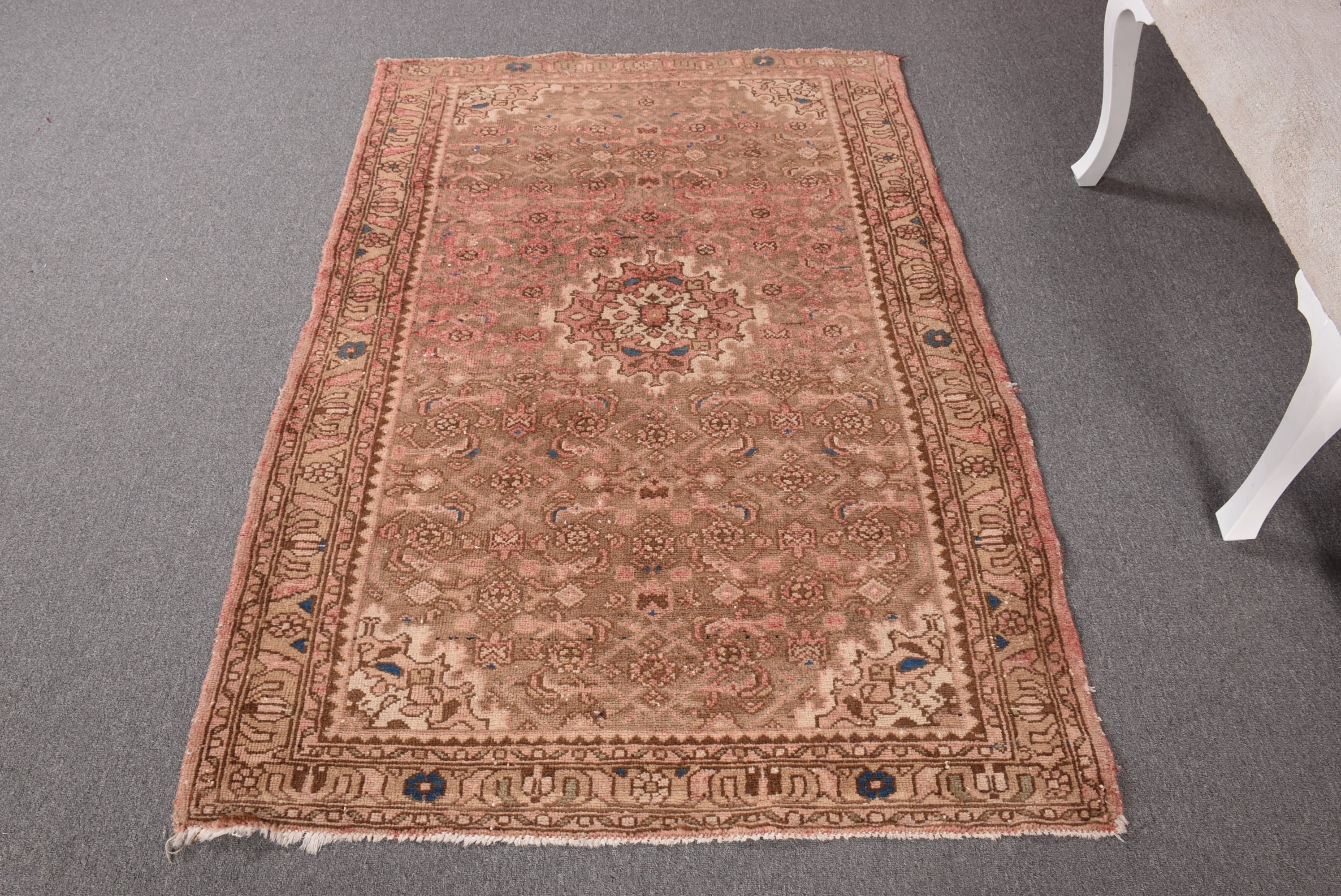 Decorative Rugs, Turkish Rug, 3.6x5.4 ft Accent Rug, Bronze Flatweave Rug, Vintage Rugs, Boho Rug, Oriental Rug, Nursery Rugs