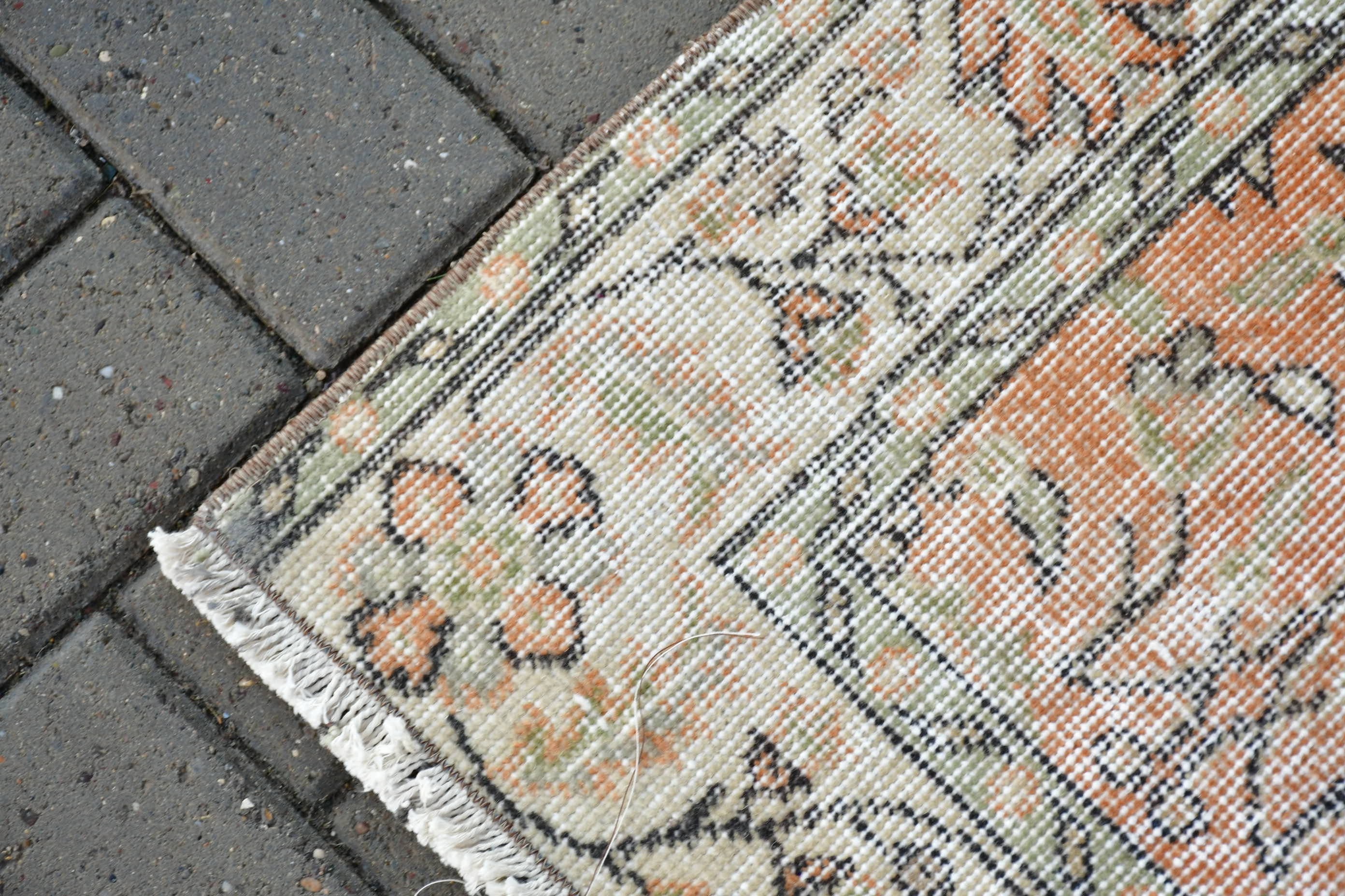 Vintage Rug, 3.6x6.7 ft Area Rugs, Bedroom Rugs, Red Moroccan Rug, Bohemian Rug, Turkish Rug, Rugs for Floor, Indoor Rugs