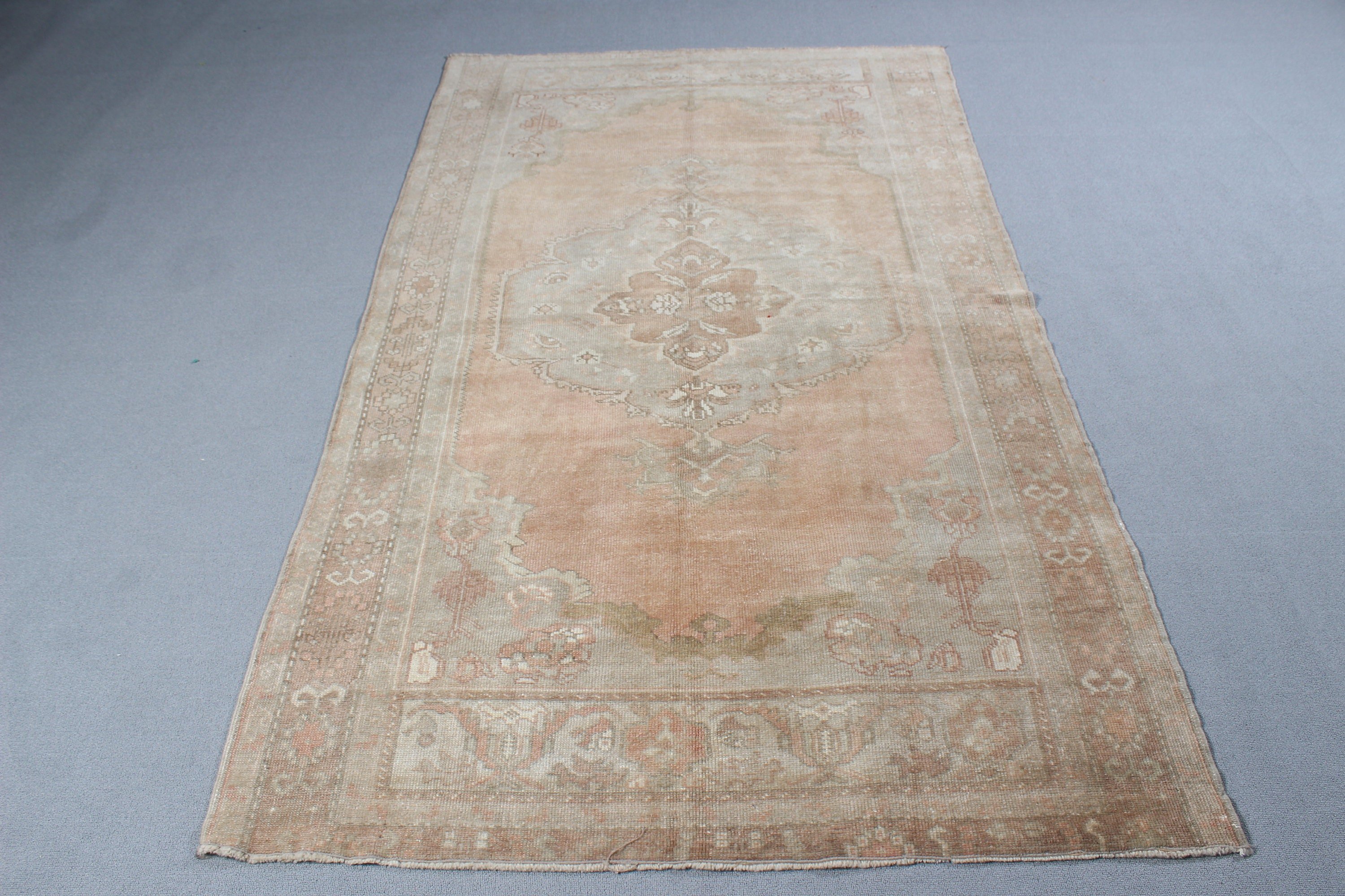 Oturma Odası Halısı, 4.3x7.4 ft Alan Halısı, Vintage Halı, Ev Dekor Halıları, Boho Halısı, Yatak Odası Halıları, Türk Halısı, Oryantal Halı, Kahverengi Ev Dekor Halısı