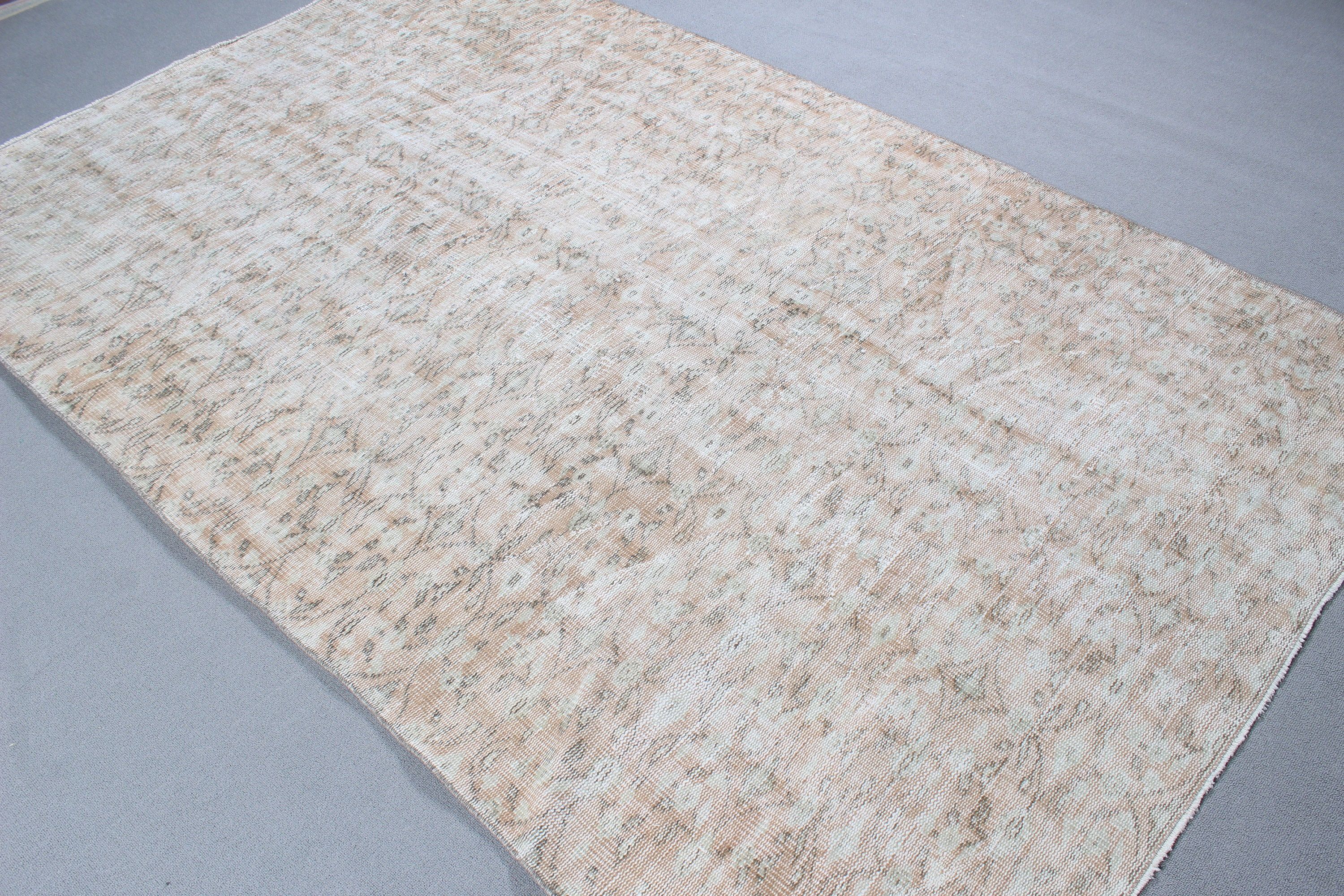 Vintage Rugs, Bedroom Rugs, Boho Rug, Living Room Rugs, Neutral Rug, Pink Oriental Rugs, Oriental Rug, Turkish Rug, 5.3x9 ft Large Rugs