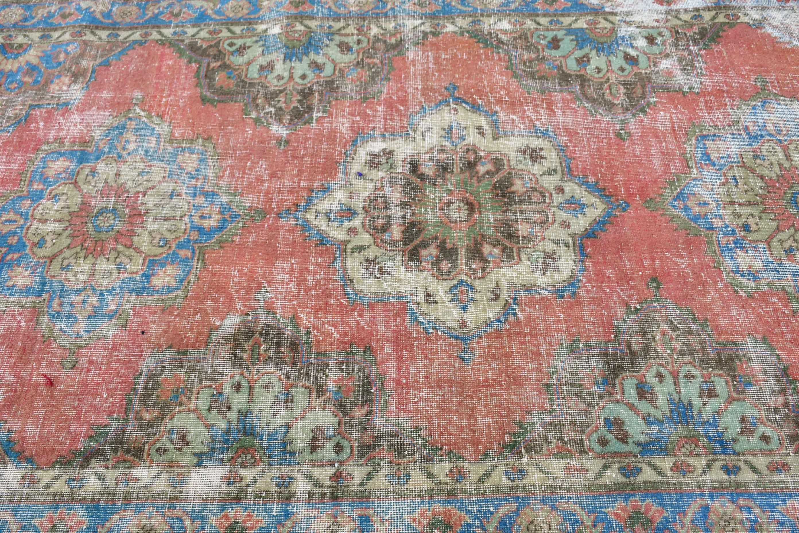 Anadolu Halısı, Mutfak Halıları, Koridor Halısı, Oushak Halısı, 4,8x12,6 ft Runner Halısı, Vintage Halılar, Kırmızı Oryantal Halı, Türk Halısı, Retro Halı