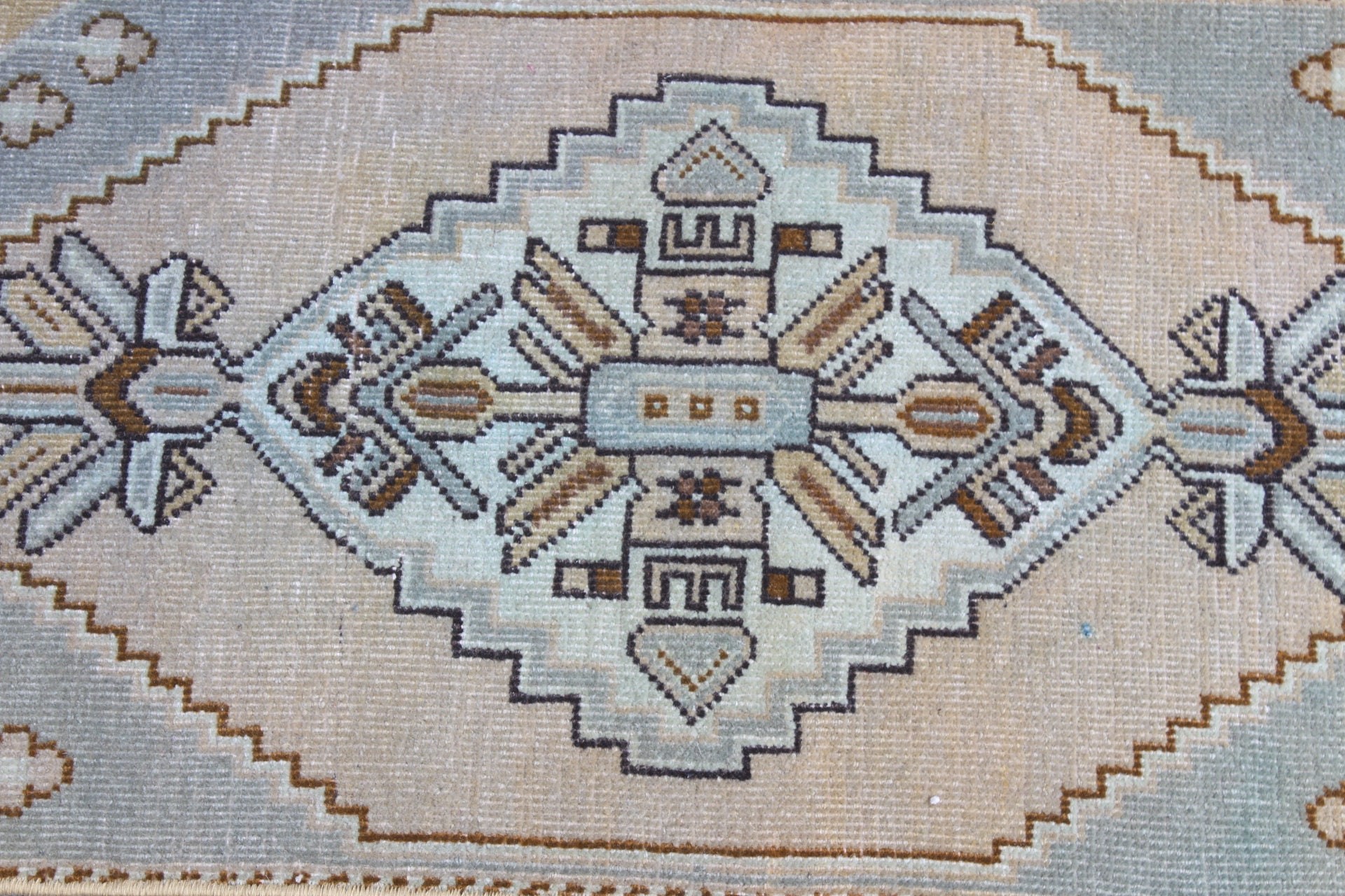 Eskitilmiş Halılar, Vintage Halı, Oryantal Halı, Yatak Odası Halıları, Yeşil 1.4x3.1 ft Küçük Halılar, Türk Halıları, Araba Paspas Halıları, Banyo Halıları