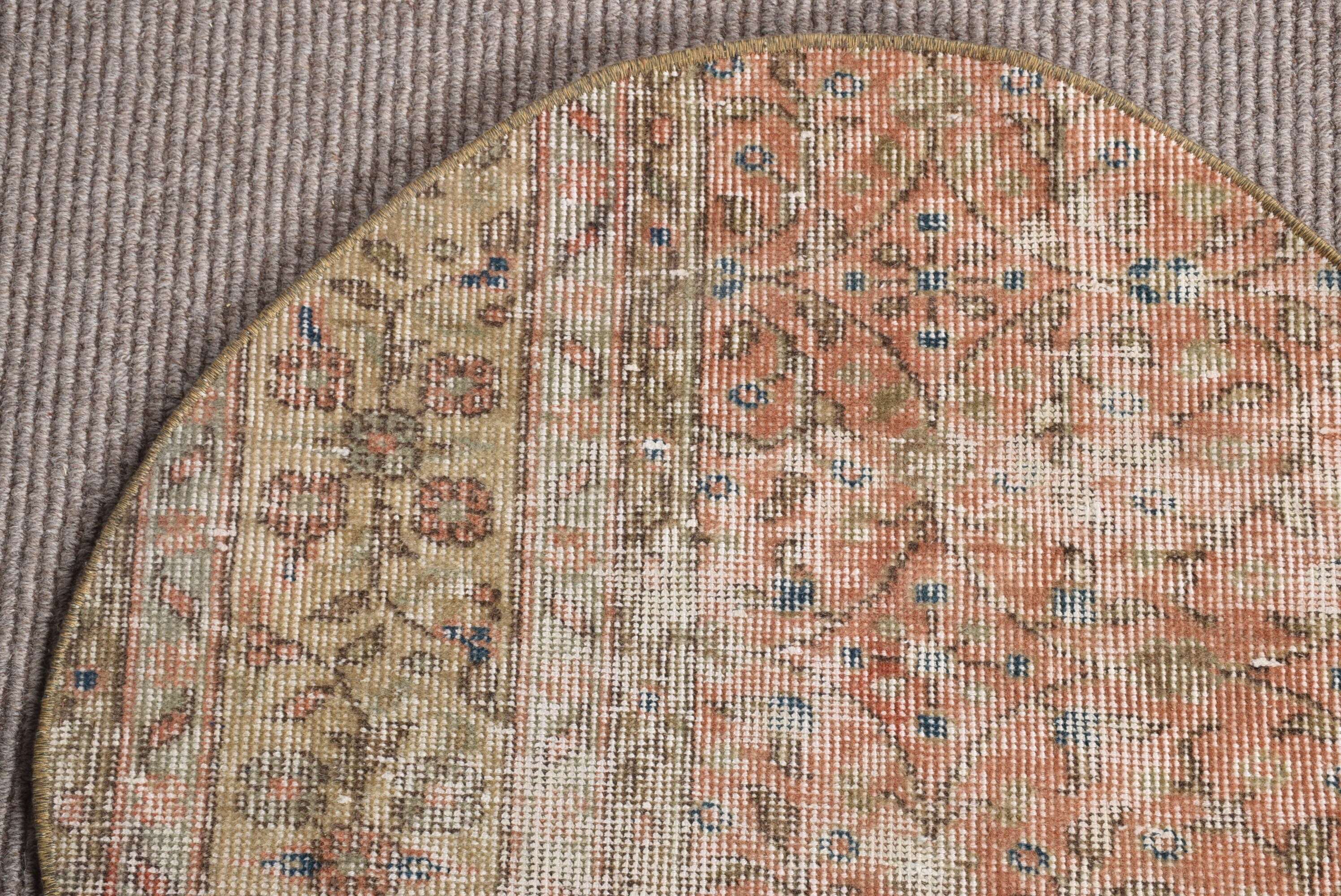 Yurt Halısı, Vintage Halılar, Türk Halısı, Yatak Odası Halısı, 2.2x2.2 ft Küçük Halı, Çocuk Odası Halıları, Turuncu Fas Halısı, Çocuk Halısı, Fas Halısı