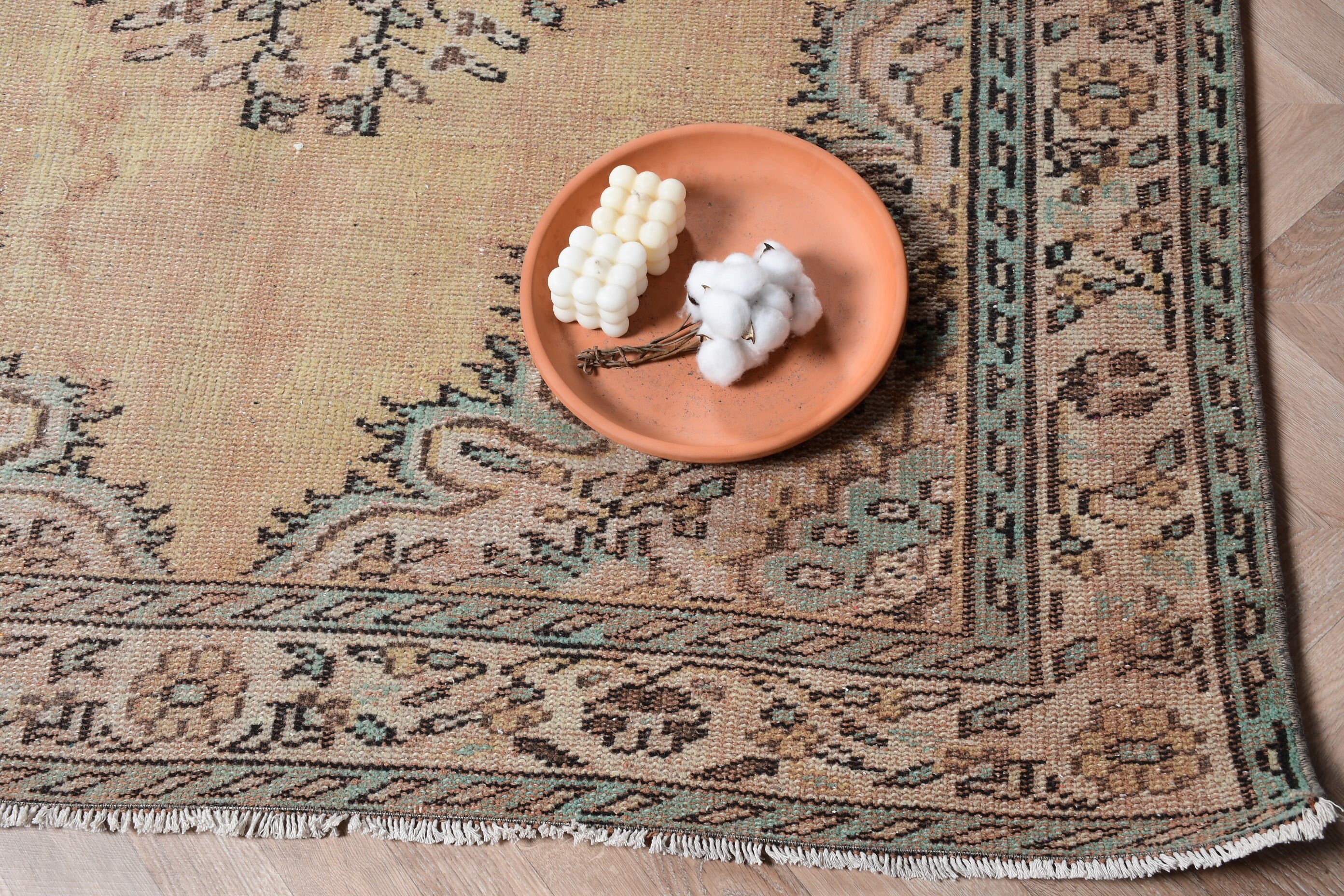 Living Room Rugs, Beige Kitchen Rugs, Turkish Rug, Oushak Rug, Old Rugs, 5.1x9.2 ft Large Rug, Dining Room Rugs, Vintage Rugs, Oriental Rug