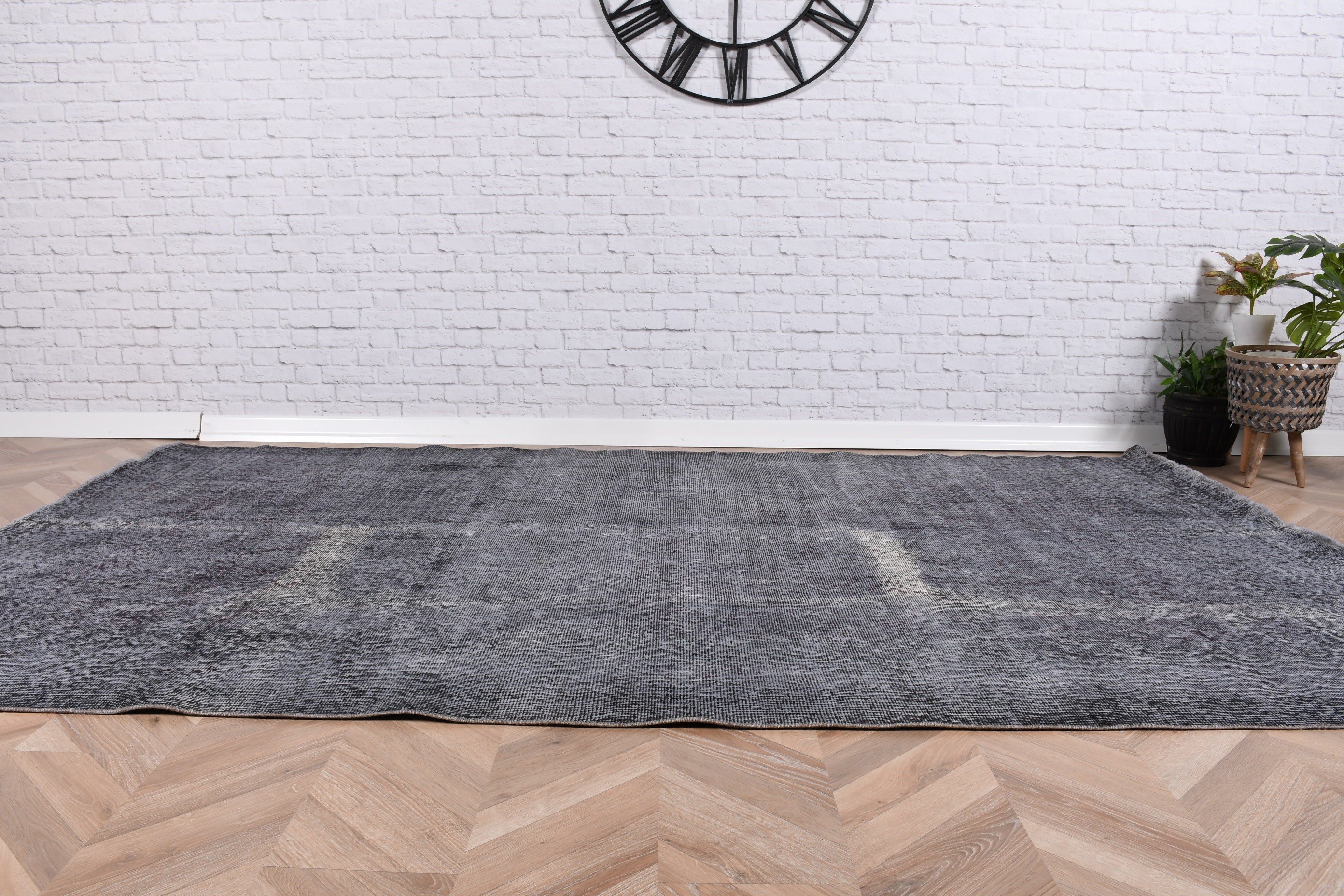 Gray Floor Rugs, Aesthetic Rug, Bedroom Rugs, Turkish Rugs, Vintage Rugs, Modern Rugs, Dining Room Rugs, Oushak Rugs, 5.3x8.7 ft Large Rugs