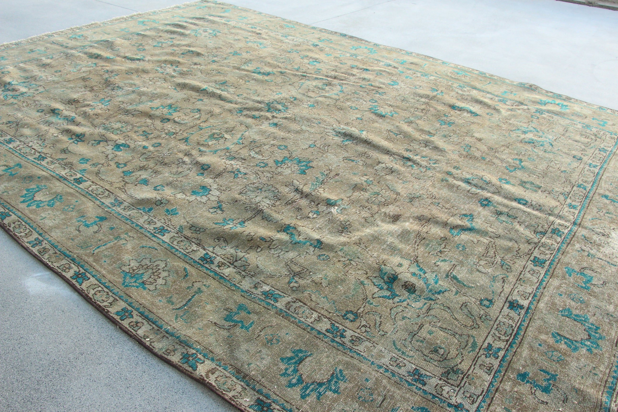 Turkish Rugs, Oversize Vintage Rugs, 9.5x12.7 ft Oversize Rug, Boho Rugs, Brown Home Decor Rug, Saloon Rug, Vintage Rugs, Flatweave Rug