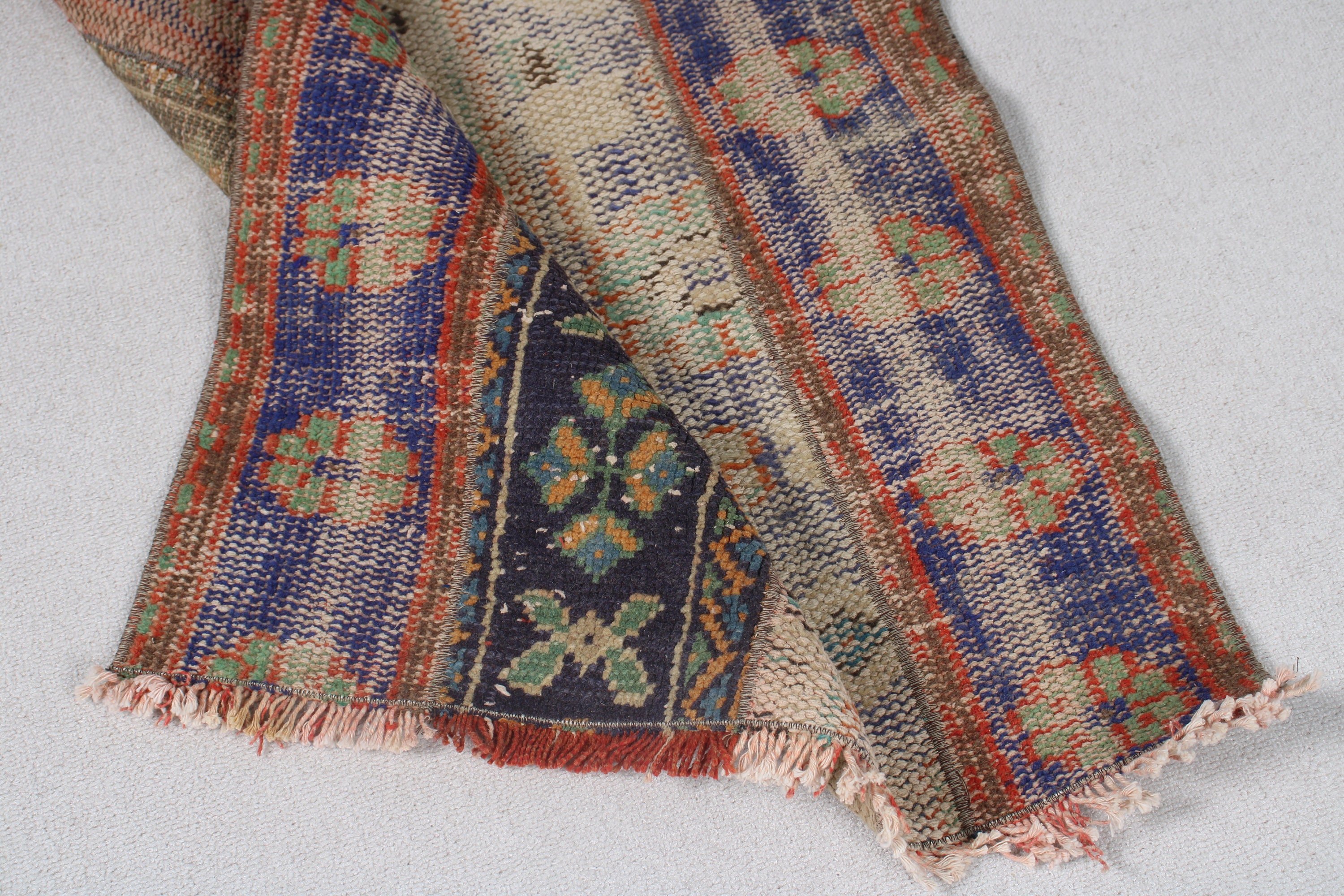 Vintage Halı, Lüks Halı, Mutfak Halıları, Kabile Halıları, 2.4x4.1 ft Küçük Halı, Duvara Asılı Halılar, Mavi Yatak Odası Halıları, Ev Dekorasyonu Halısı, Türk Halısı