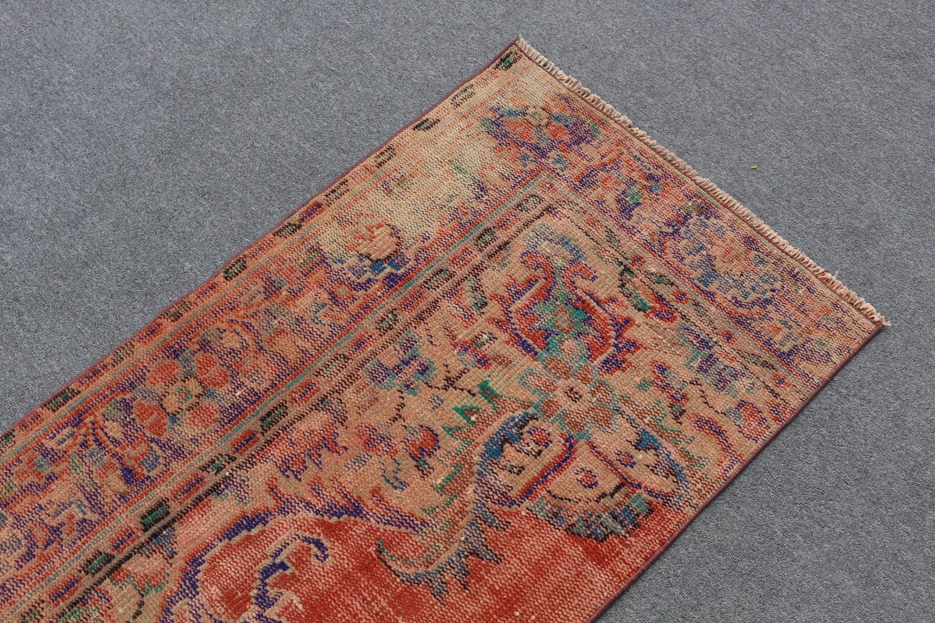 Rugs for Bath, Antique Rug, Red Kitchen Rugs, Nursery Rug, Vintage Rugs, 2.4x4.6 ft Small Rug, Oriental Rugs, Turkish Rug, Bath Rugs