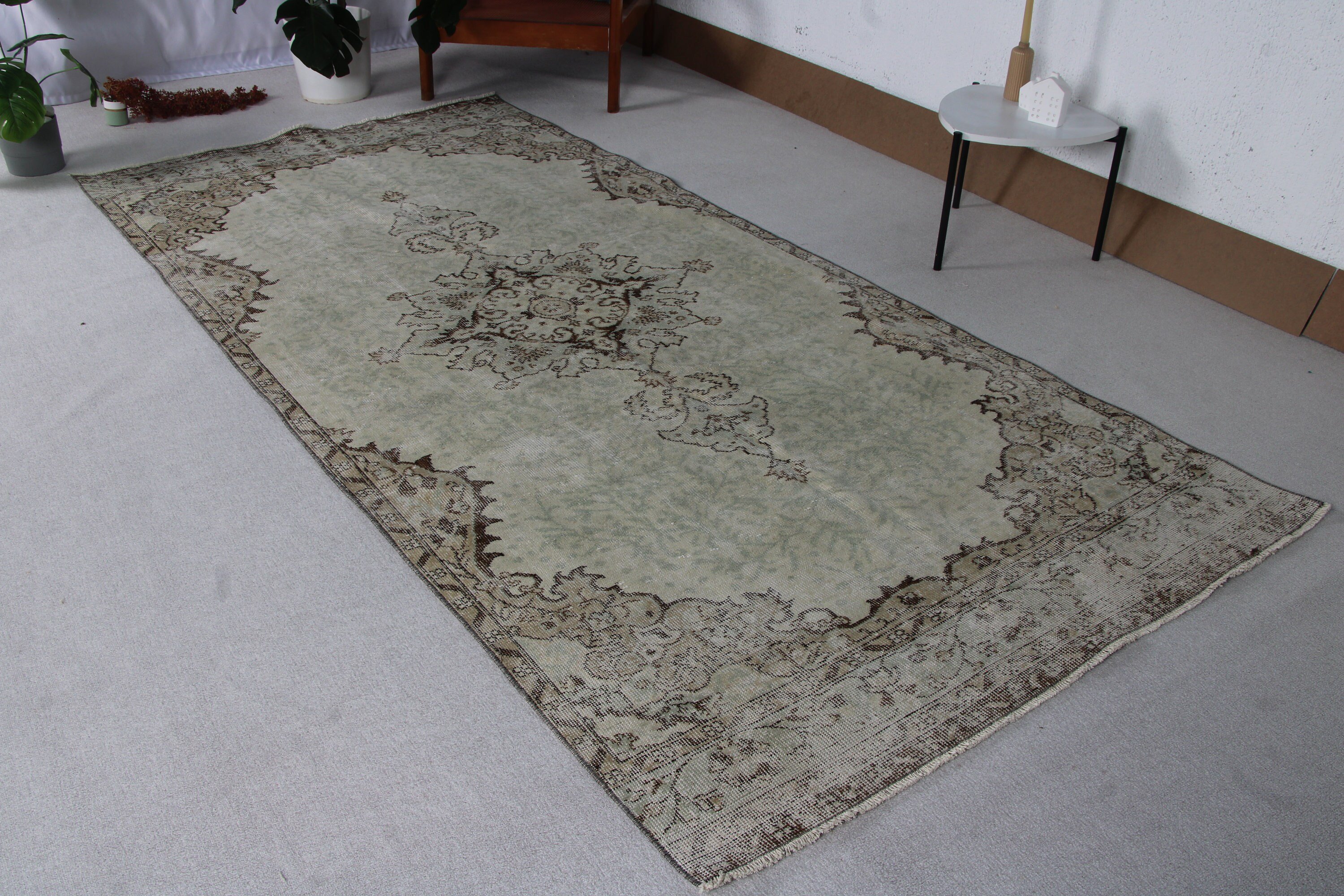 Geometrik Halı, Yatak Odası Halısı, Oturma Odası Halısı, 4.7x9.7 ft Büyük Halılar, Vintage Halılar, Aztek Halısı, Türk Halısı, Kahverengi Fas Halısı, Fas Halıları