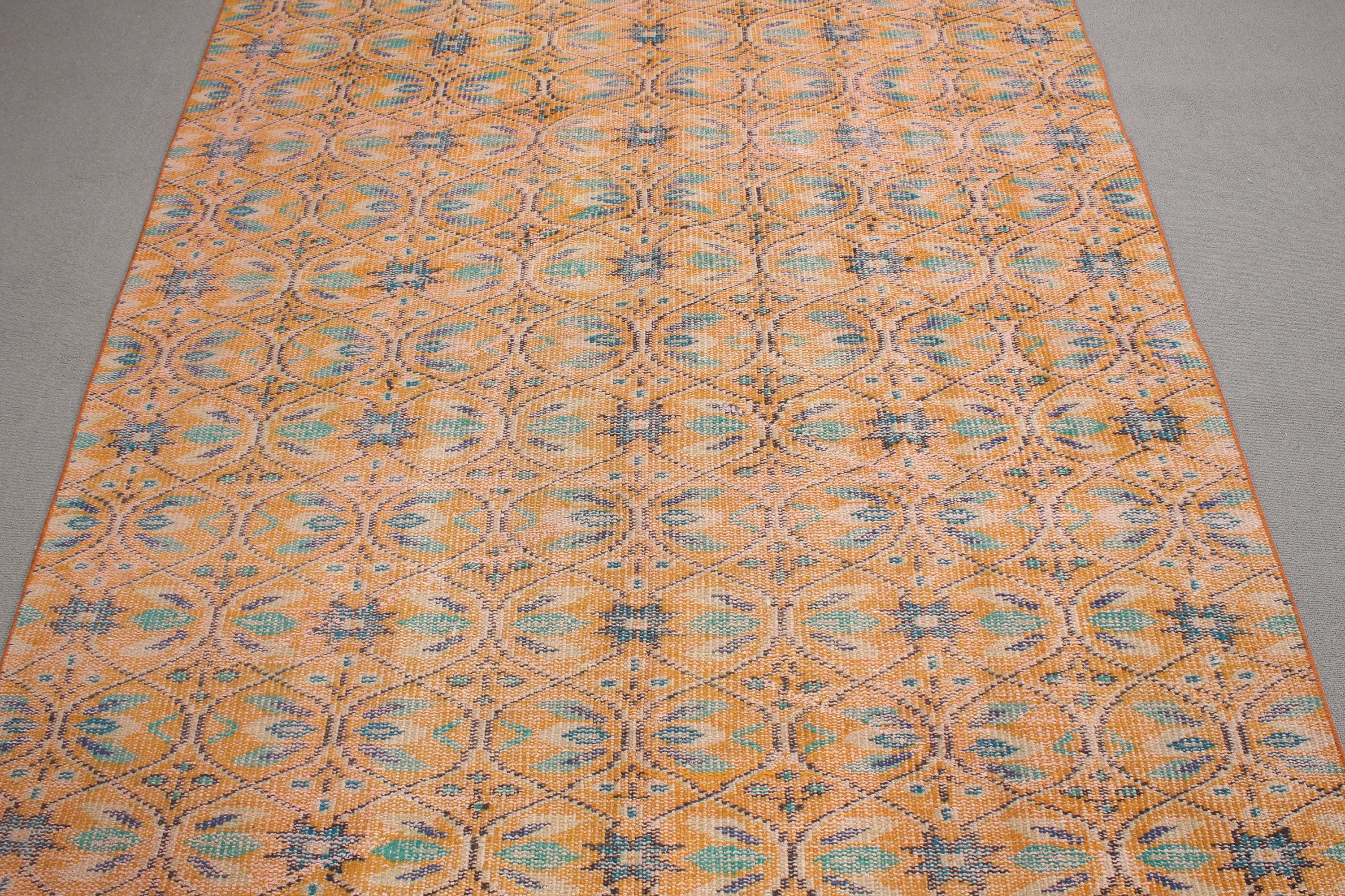 4.8x8.5 ft Large Rugs, Turkish Rugs, Cool Rugs, Bedroom Rug, Flatweave Rugs, Floor Rug, Orange Neutral Rugs, Vintage Rug, Large Vintage Rug