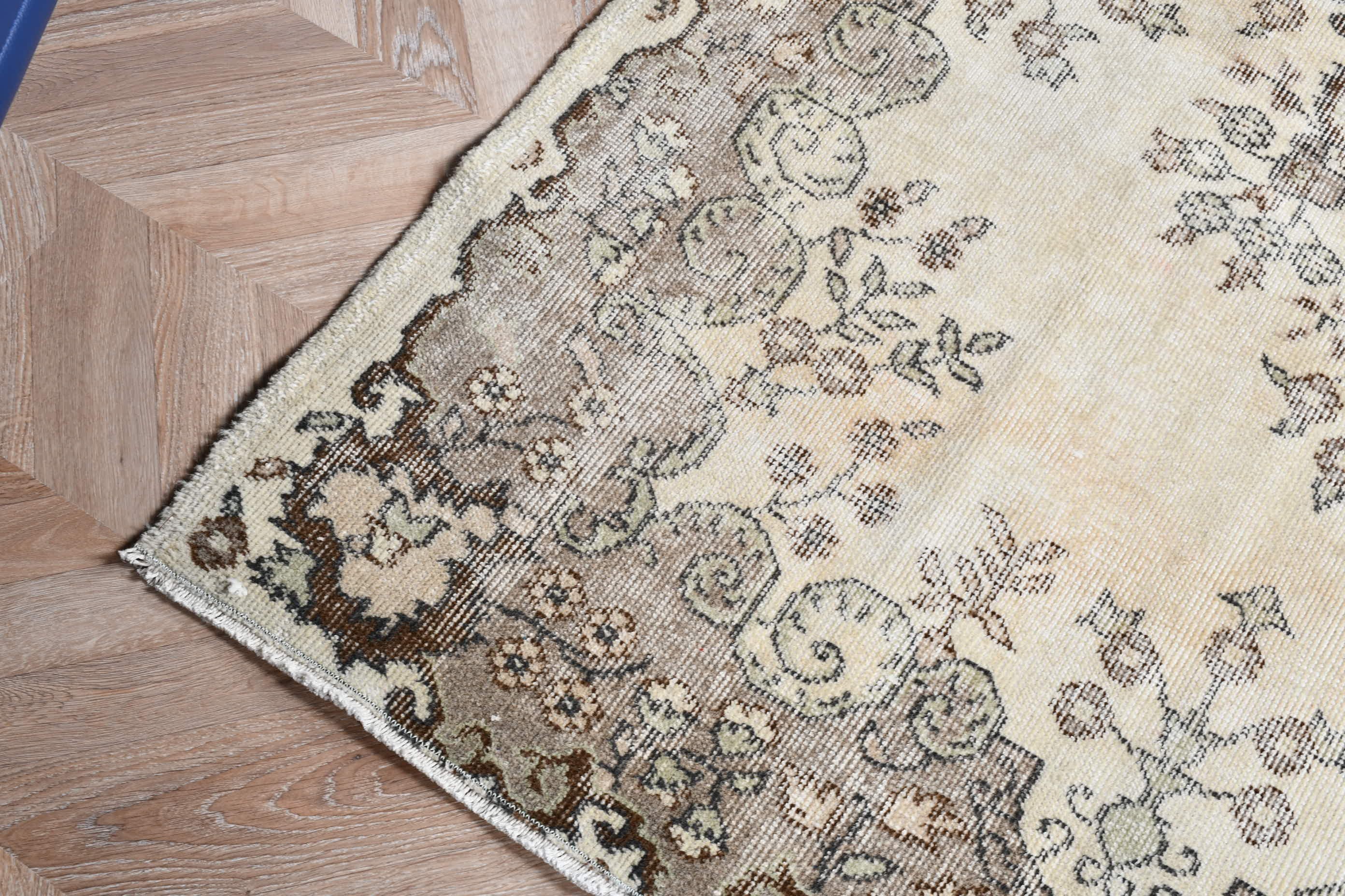 Kitchen Rug, Floor Rug, Brown Anatolian Rugs, Vintage Rugs, Cool Rug, Wool Rug, Rugs for Dining Room, Turkish Rug, 3.9x6.8 ft Area Rug