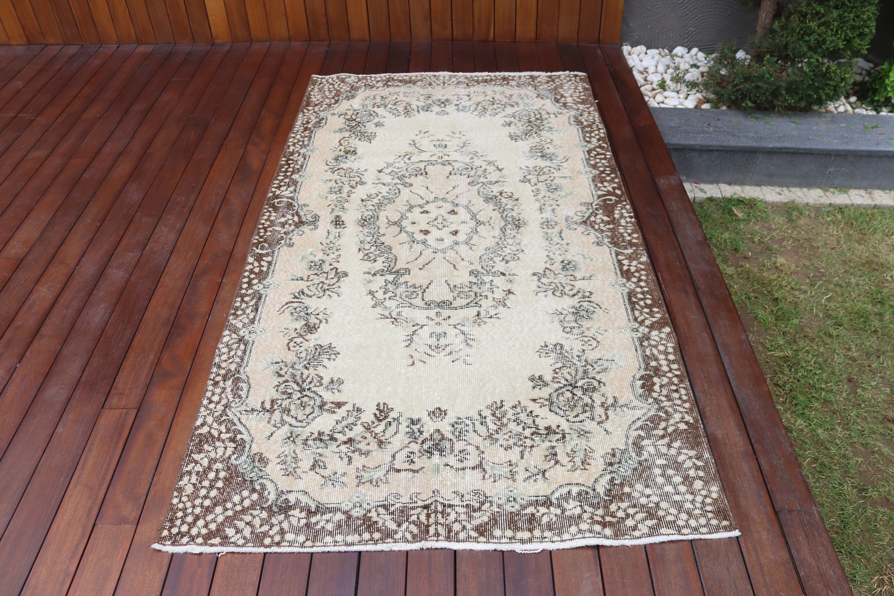 Lüks Halılar, Türk Halısı, Bej Yatak Odası Halıları, Kabile Halısı, Oturma Odası Halıları, Vintage Halılar, 3,8x6,9 ft Alan Halıları, Harika Halılar, Oushak Alan Halıları