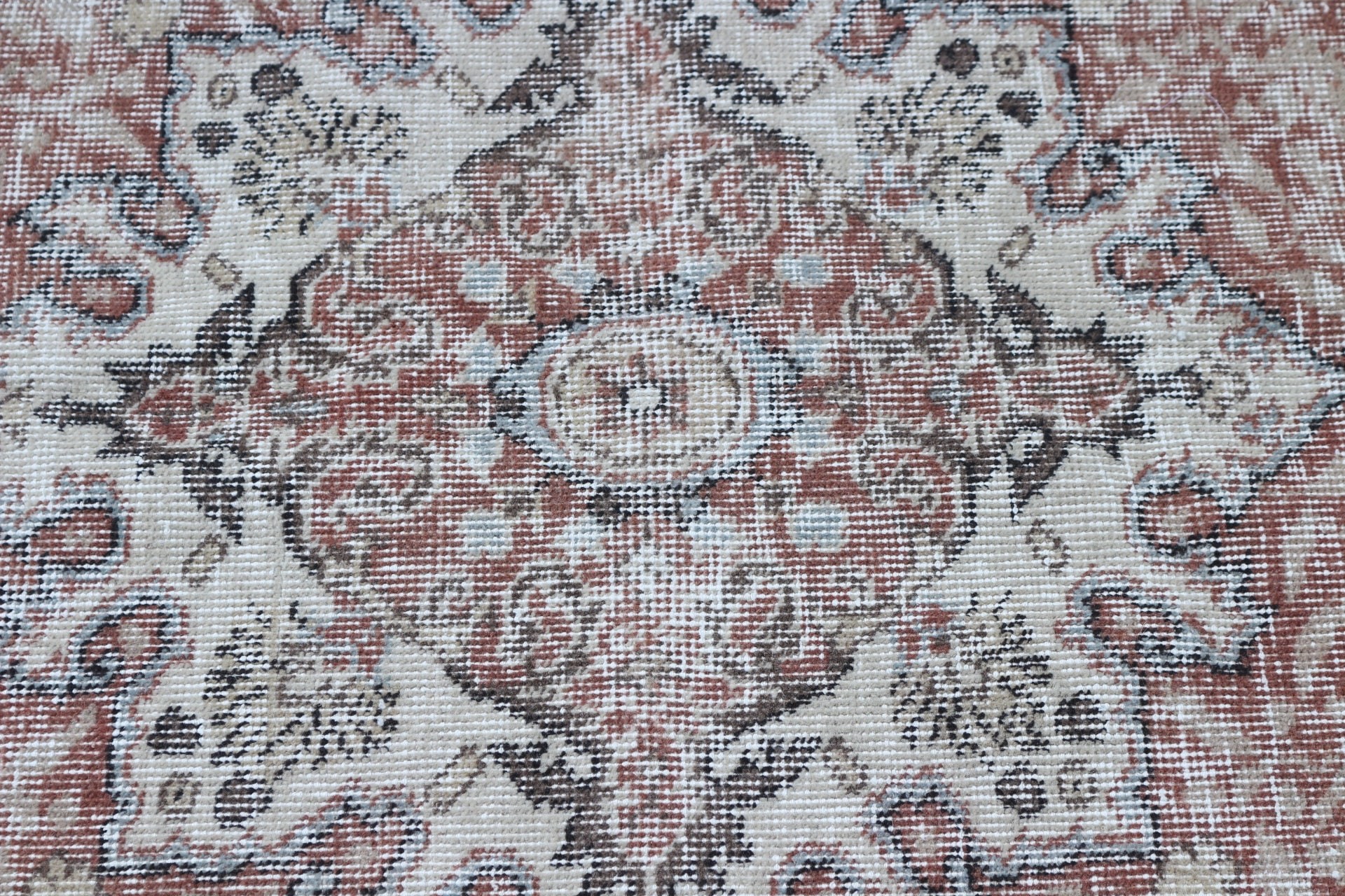 Turuncu Yatak Odası Halısı, Ev Dekor Halısı, Yatak Odası Halıları, Türk Halıları, Vintage Halılar, Eski Halı, Fas Halısı, 5.3x9.2 ft Büyük Halı, Salon Halıları