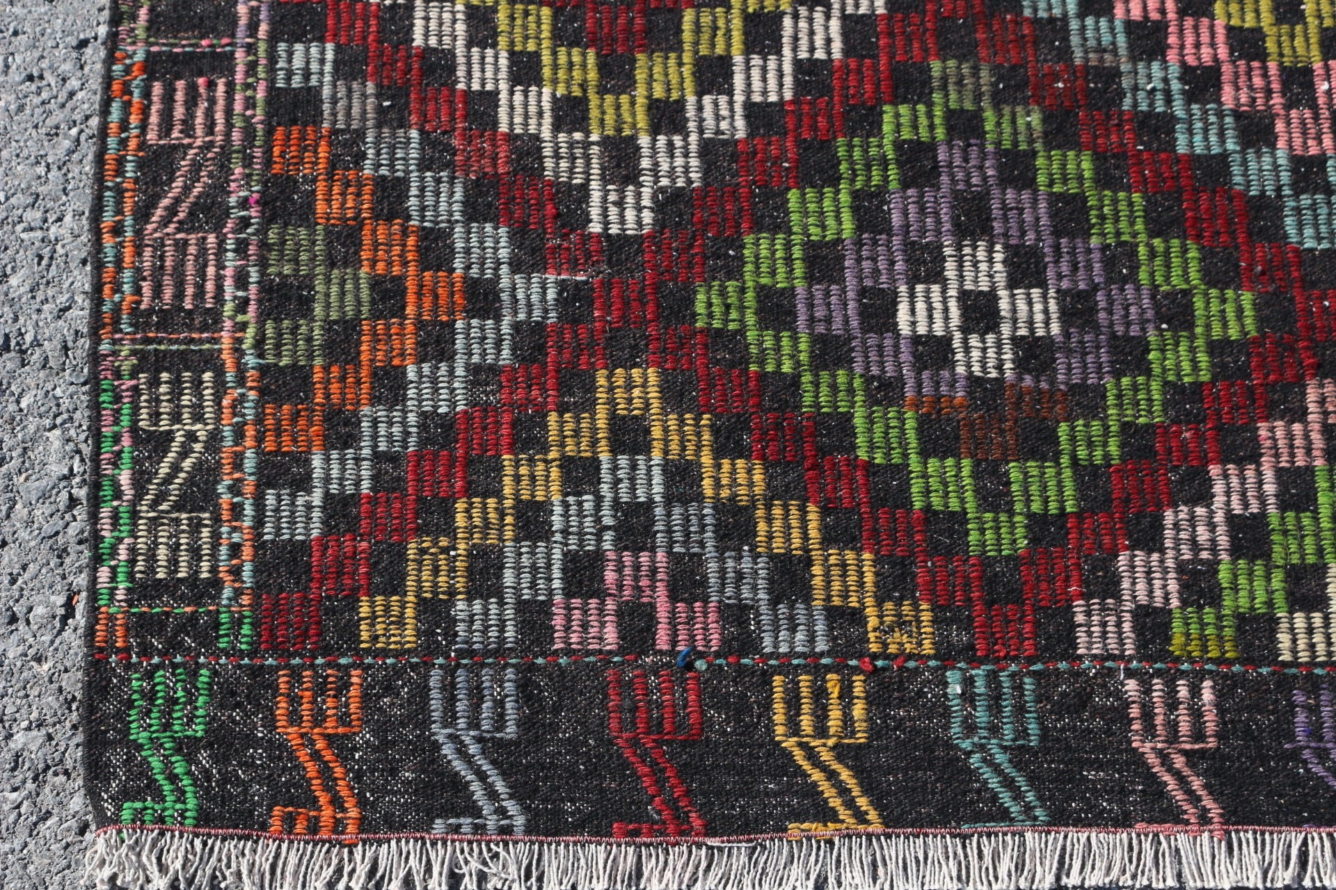 Salon Halıları, Yatak Odası Halısı, Yer Halısı, 6.5x10.5 ft Büyük Halılar, Vintage Halı, Siyah Ev Dekor Halısı, Türk Halısı, Yün Halısı, Oryantal Halı, Kilim