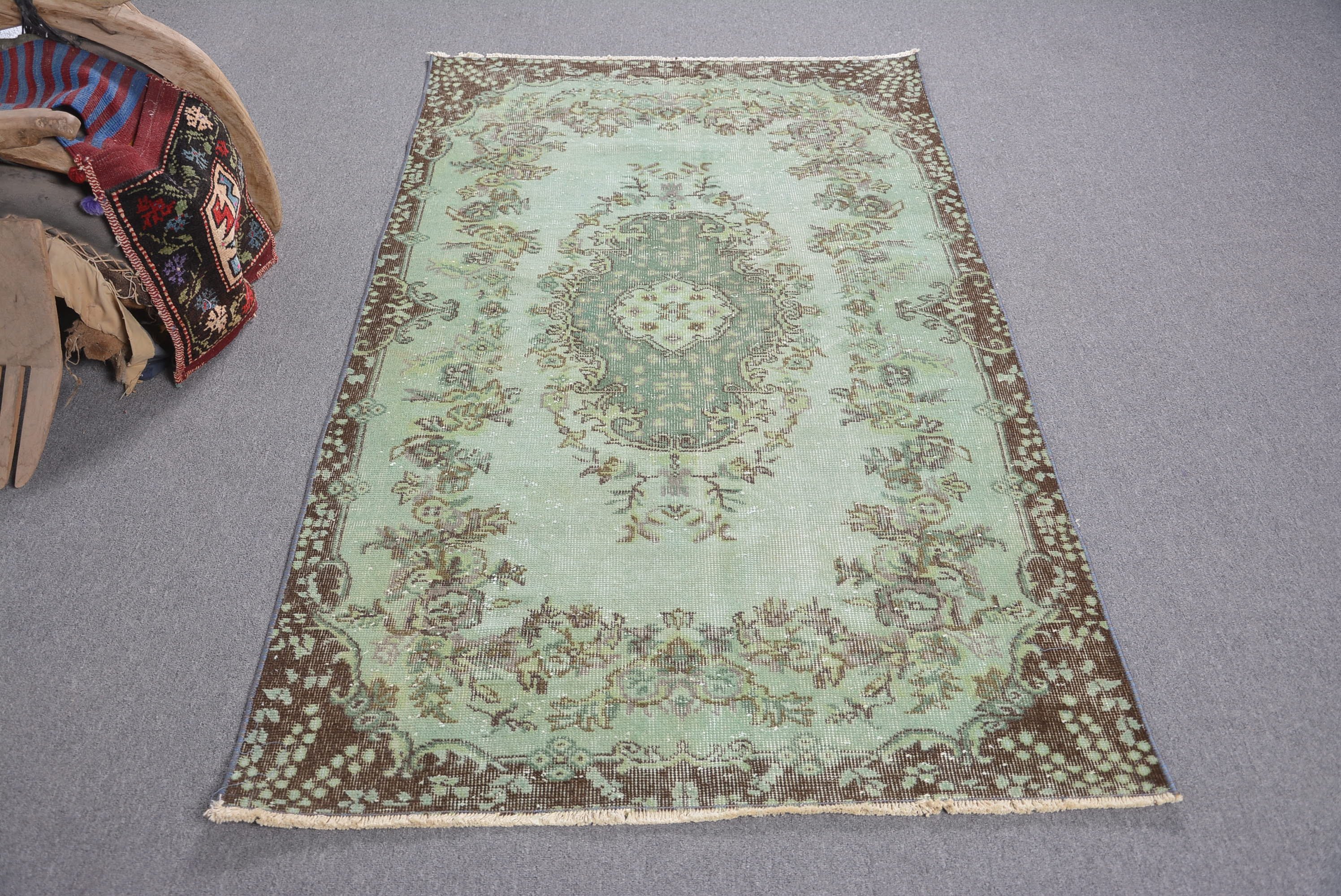 Moroccan Rug, Turkish Rugs, Abstract Rug, 3.6x6.4 ft Accent Rug, Vintage Rug, Kitchen Rugs, Bedroom Rug, Outdoor Rug, Rugs for Bedroom