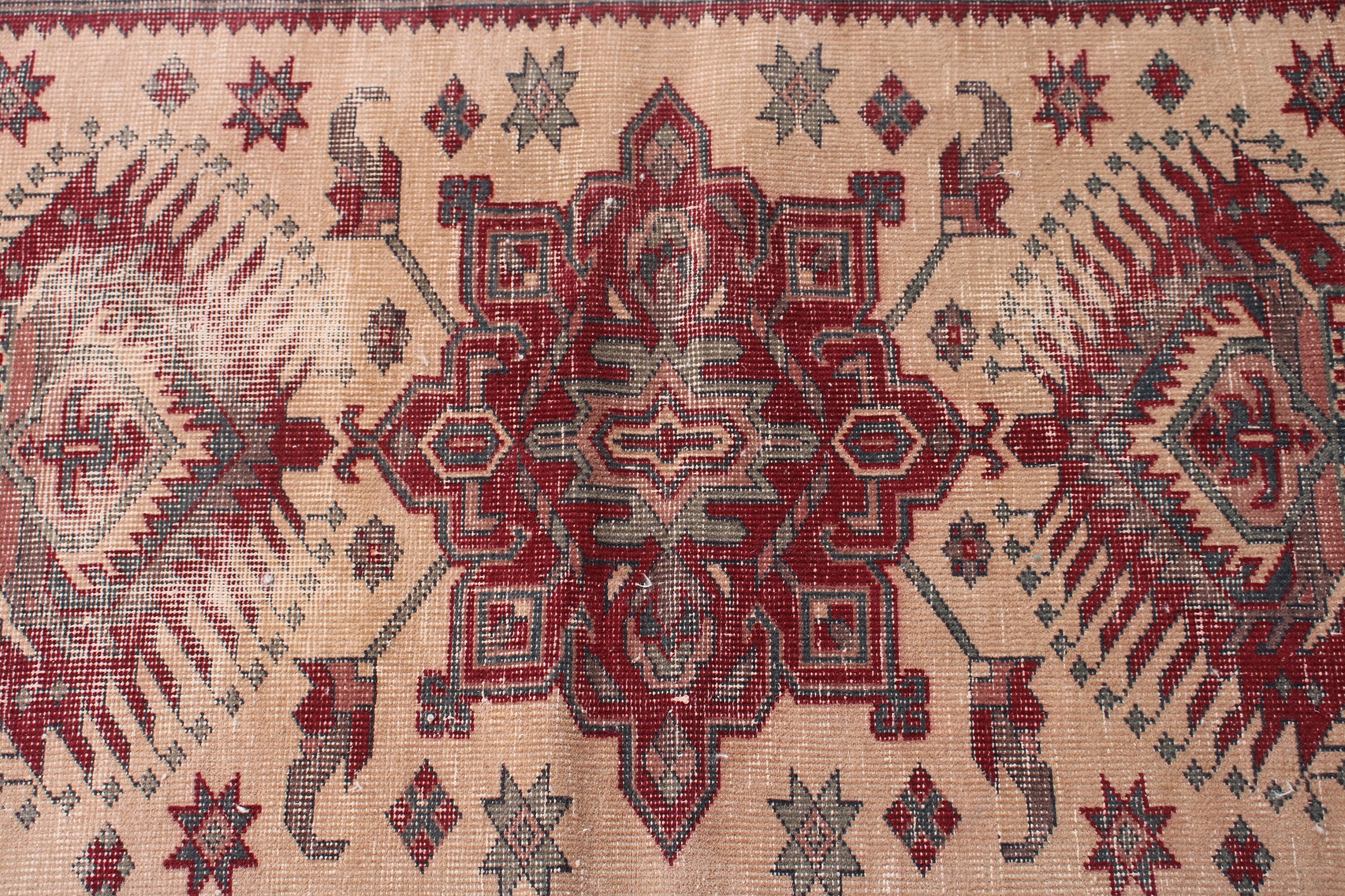 Lüks Halılar, Çocuk Odası Halıları, Türk Halıları, Vintage Halı, Oushak Halısı, Yatak Odası Halısı, Küçük Alan Halısı, Bej Soğuk Halılar, 2,4x5,3 ft Küçük Halılar