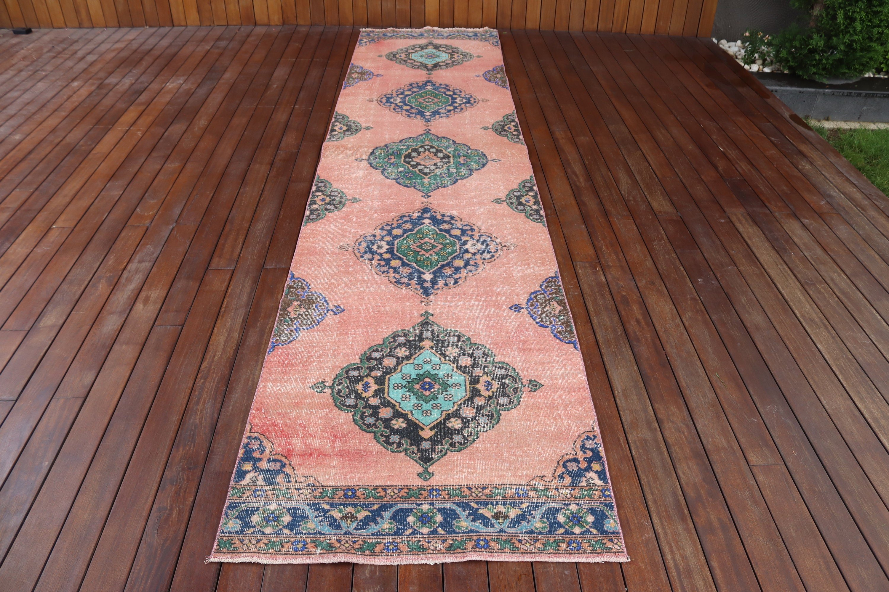 Merdiven Halısı, Kırmızı Soğuk Halı, 2,8x12,7 ft Koşucu Halısı, Antika Halılar, Vintage Halılar, Koridor Halıları, Türk Halıları, Koridor Halıları, Mutfak Halıları