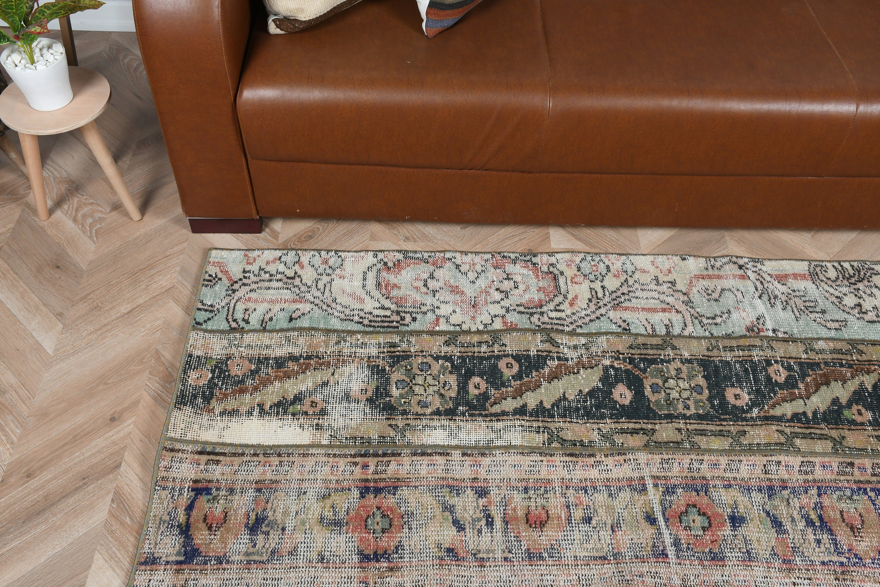 Mavi Yün Halılar, Fas Halısı, Boho Halıları, 2.3x6.1 ft Runner Halısı, Türk Halısı, Vintage Halılar, Koridor Halısı, Mutfak Halıları, Anadolu Halıları