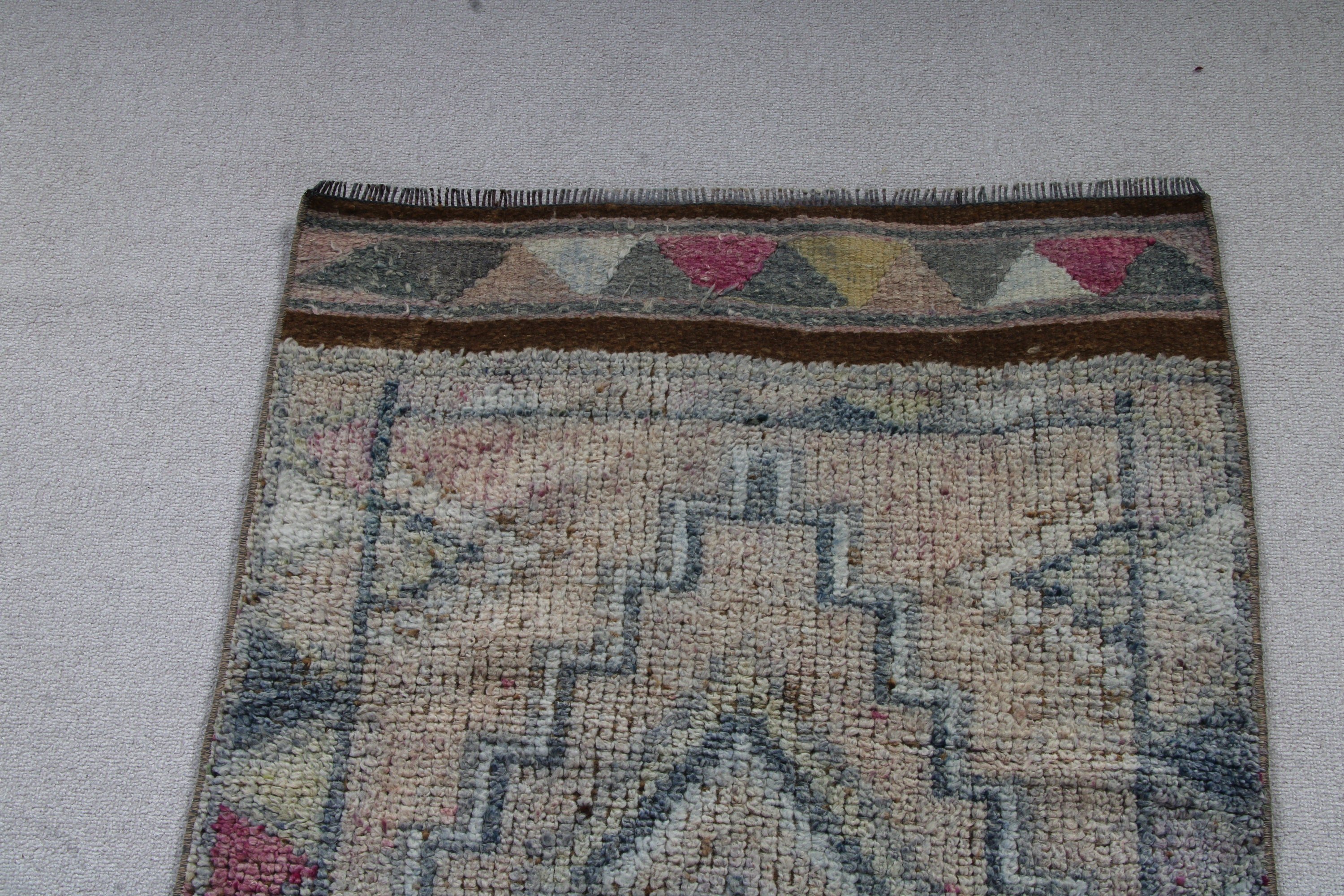 Mutfak Halıları, Beyaz Nötr Halılar, Vintage Halı, Türk Halıları, 2,6x11,2 ft Runner Halıları, Açıklama Halıları, Yatak Odası Halısı, Beni Ourain Runner Halısı