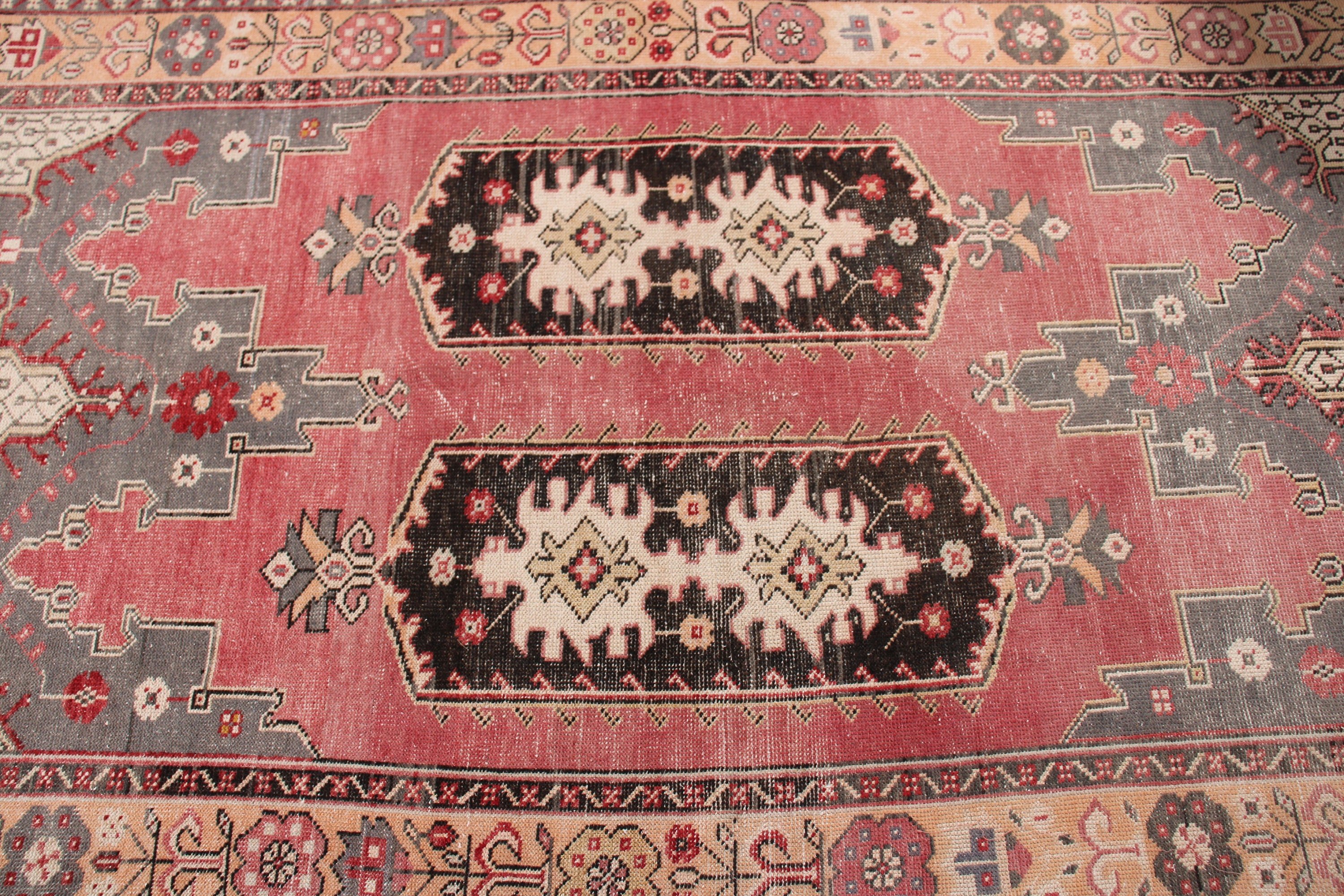 Handwoven Rugs, Turkish Rugs, 3.9x7.3 ft Area Rug, Anatolian Rug, Vintage Rug, Luxury Rugs, Rugs for Area, Red Cool Rugs, Dining Room Rug