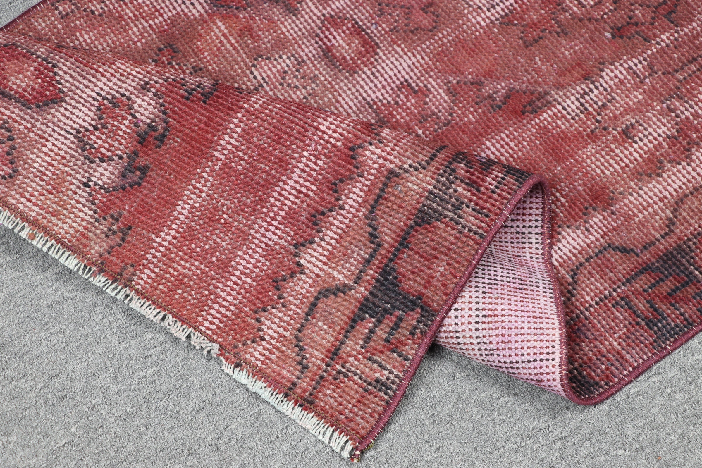 Purple  2x3 ft Small Rug, Dorm Rug, Entry Rugs, Bathroom Rug, Vintage Rugs, Cool Rug, Wool Rug, Turkish Rug, Rugs for Nursery