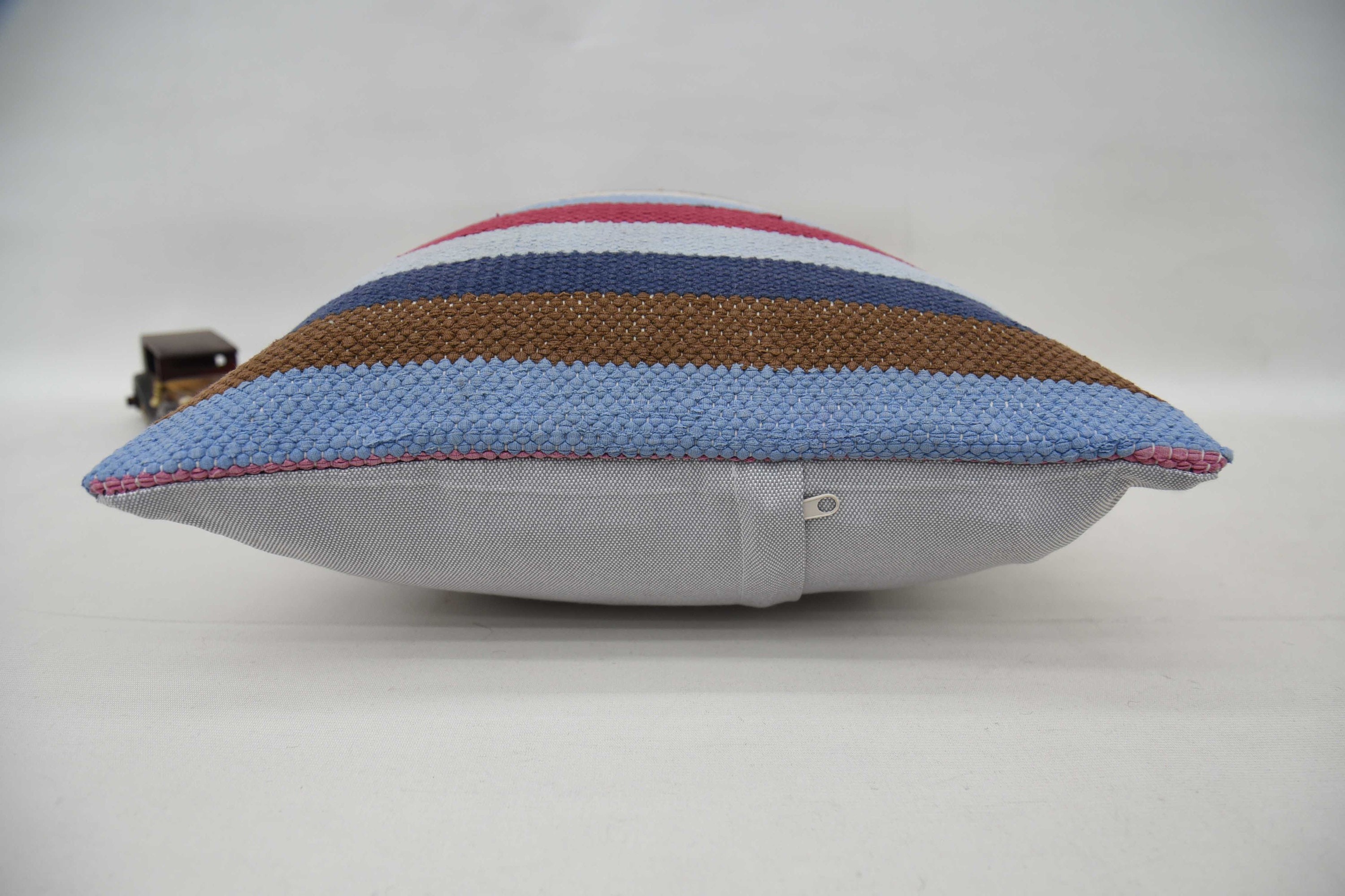 Throw Kilim Pillow, Pillow for Sofa, Vintage Kilim Throw Pillow, Aesthetic Pillow Sham, 16"x24" Blue Pillow Sham