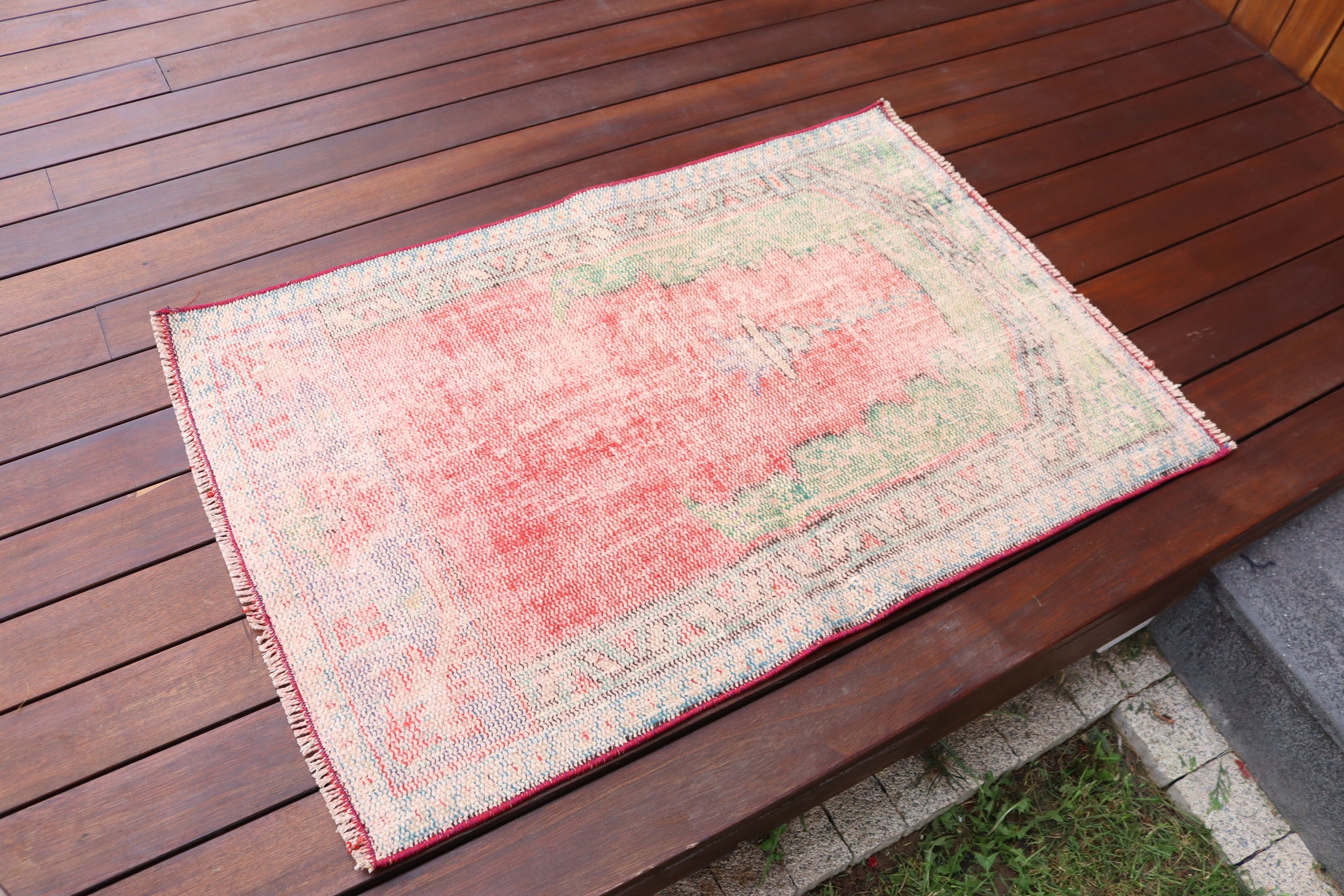 Car Mat Rugs, Neutral Rug, Red Modern Rugs, Turkish Rugs, Kitchen Rugs, Decorative Rug, 2.2x3.3 ft Small Rugs, Vintage Rug, Geometric Rugs