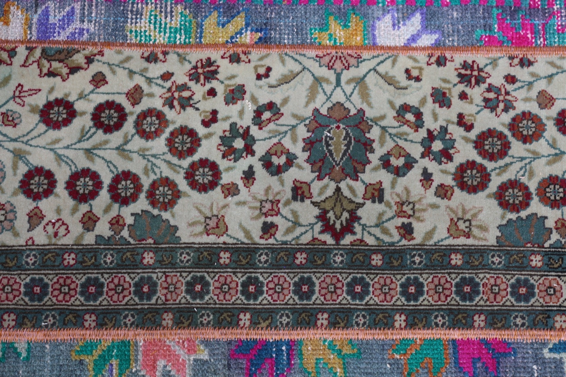 Yeşil Yün Halı, Banyo Halıları, Banyo Halıları, Vintage Halı, Duvara Asılı Halı, 1.9x3.1 ft Küçük Halı, Mutfak Halısı, Türk Halısı