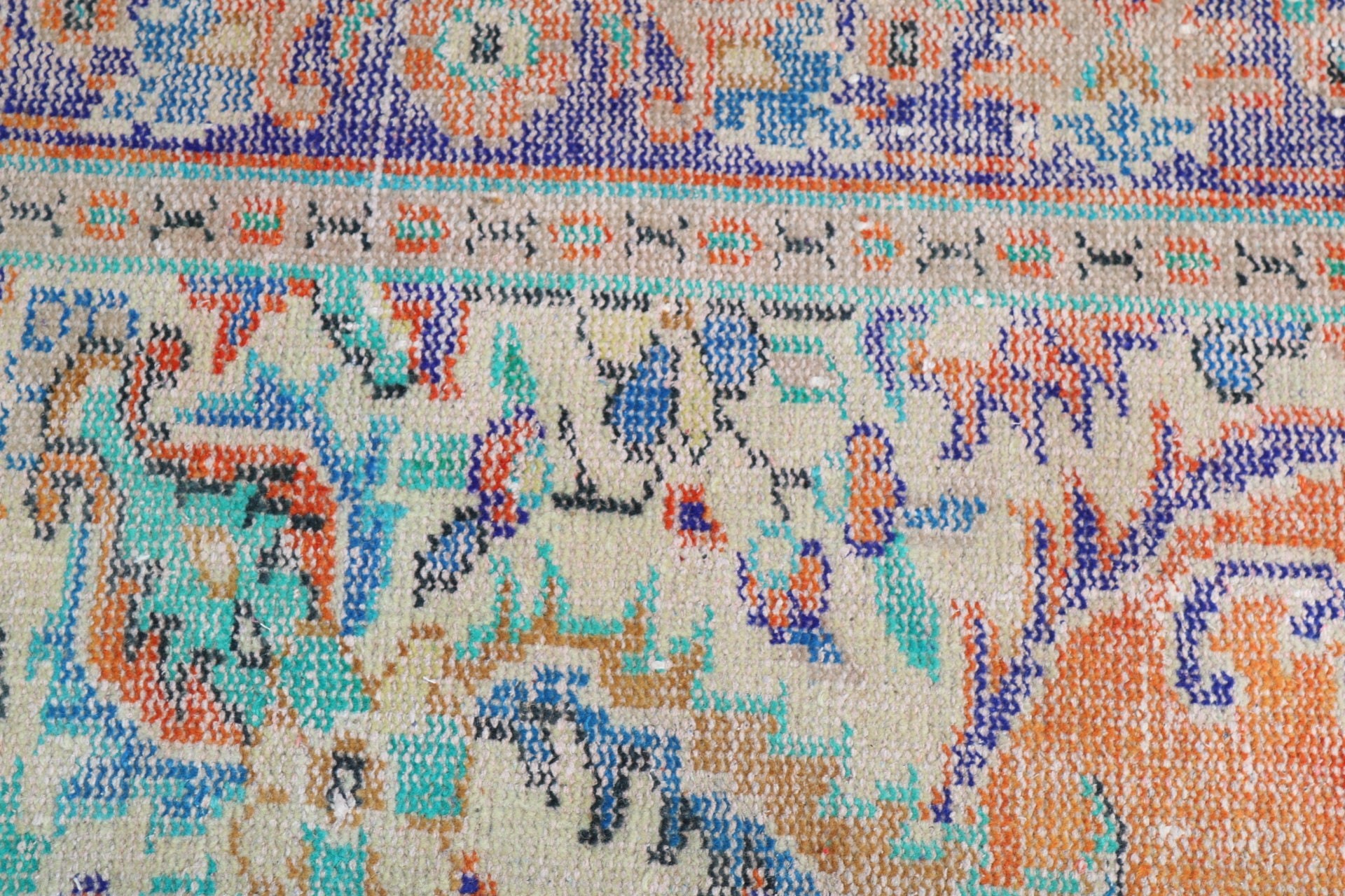 Door Mat Rugs, Antique Rug, Turkish Rug, Car Mat Rugs, Boho Rug, Orange Antique Rugs, Vintage Rug, 1.6x3.2 ft Small Rugs, Anatolian Rugs