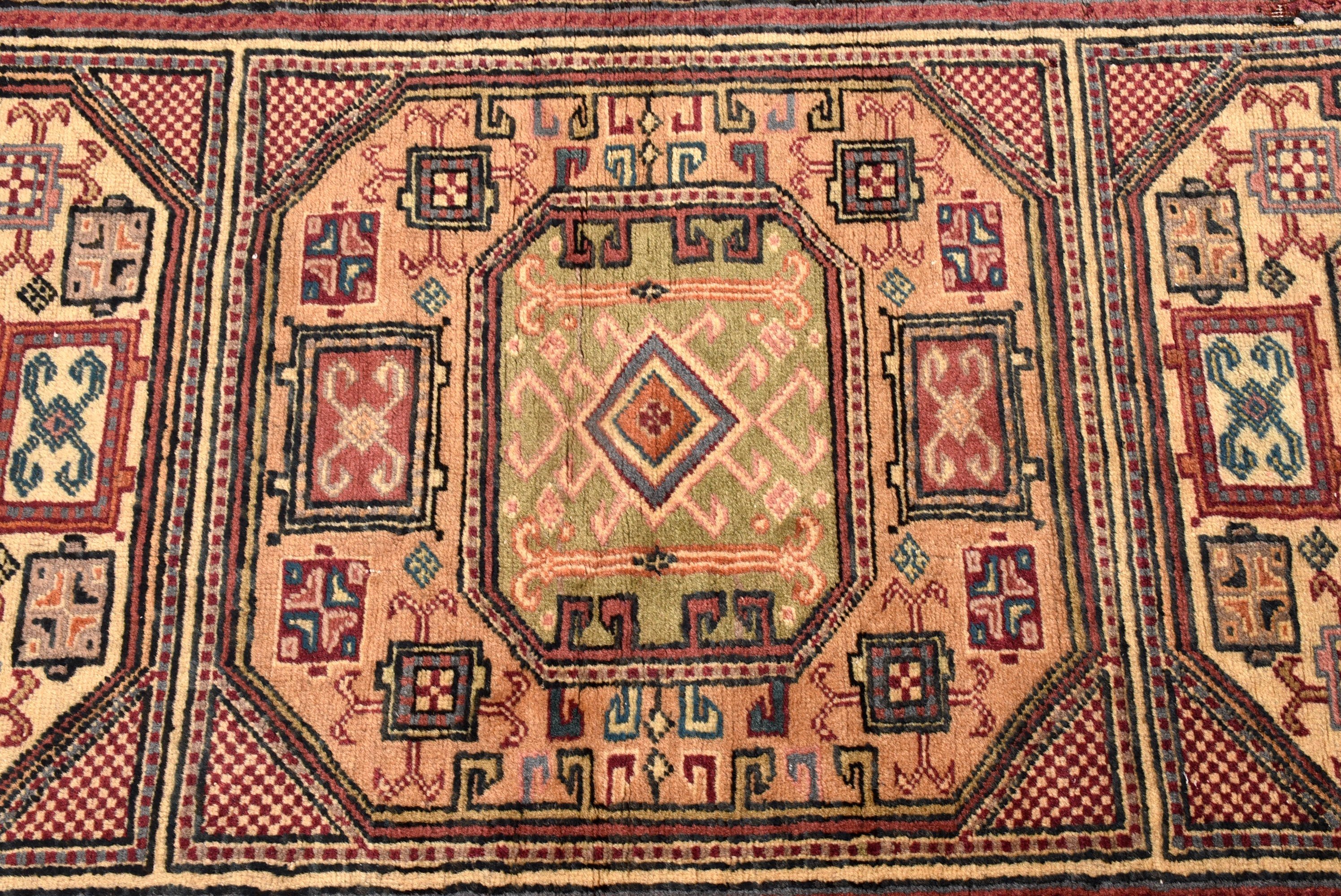 Dekoratif Halılar, 3.1x6.5 ft Vurgulu Halılar, Mor Lüks Halılar, Vintage Vurgulu Halılar, Nötr Halı, Yün Halı, Boho Halı, Türk Halısı, Vintage Halı