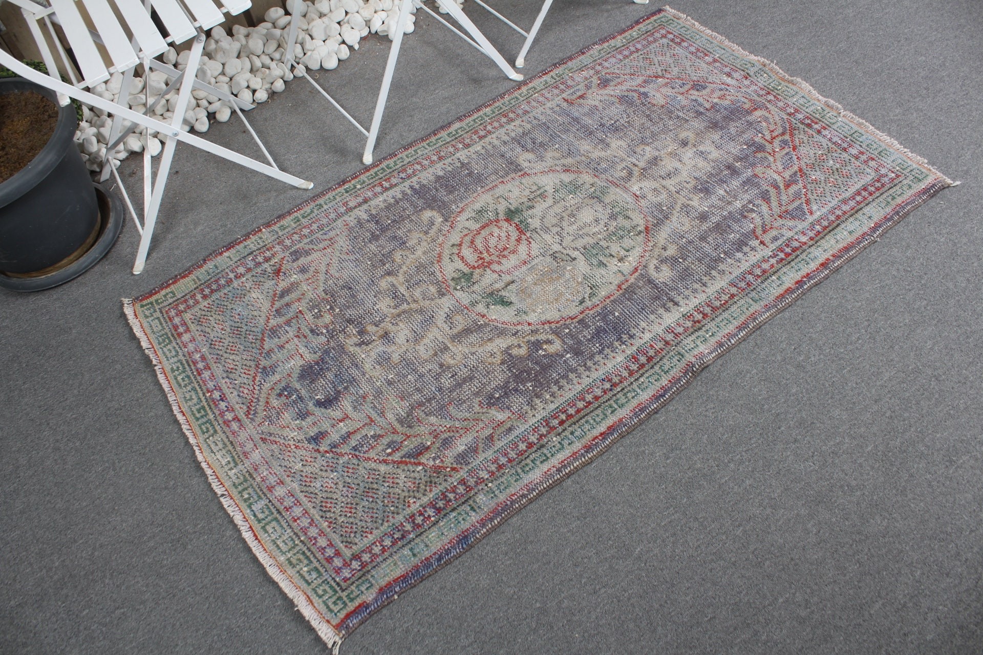 Wall Hanging Rug, Gray Bedroom Rugs, Oriental Rugs, Vintage Rug, Car Mat Rug, 2.8x5 ft Small Rugs, Turkish Rug, Designer Rug