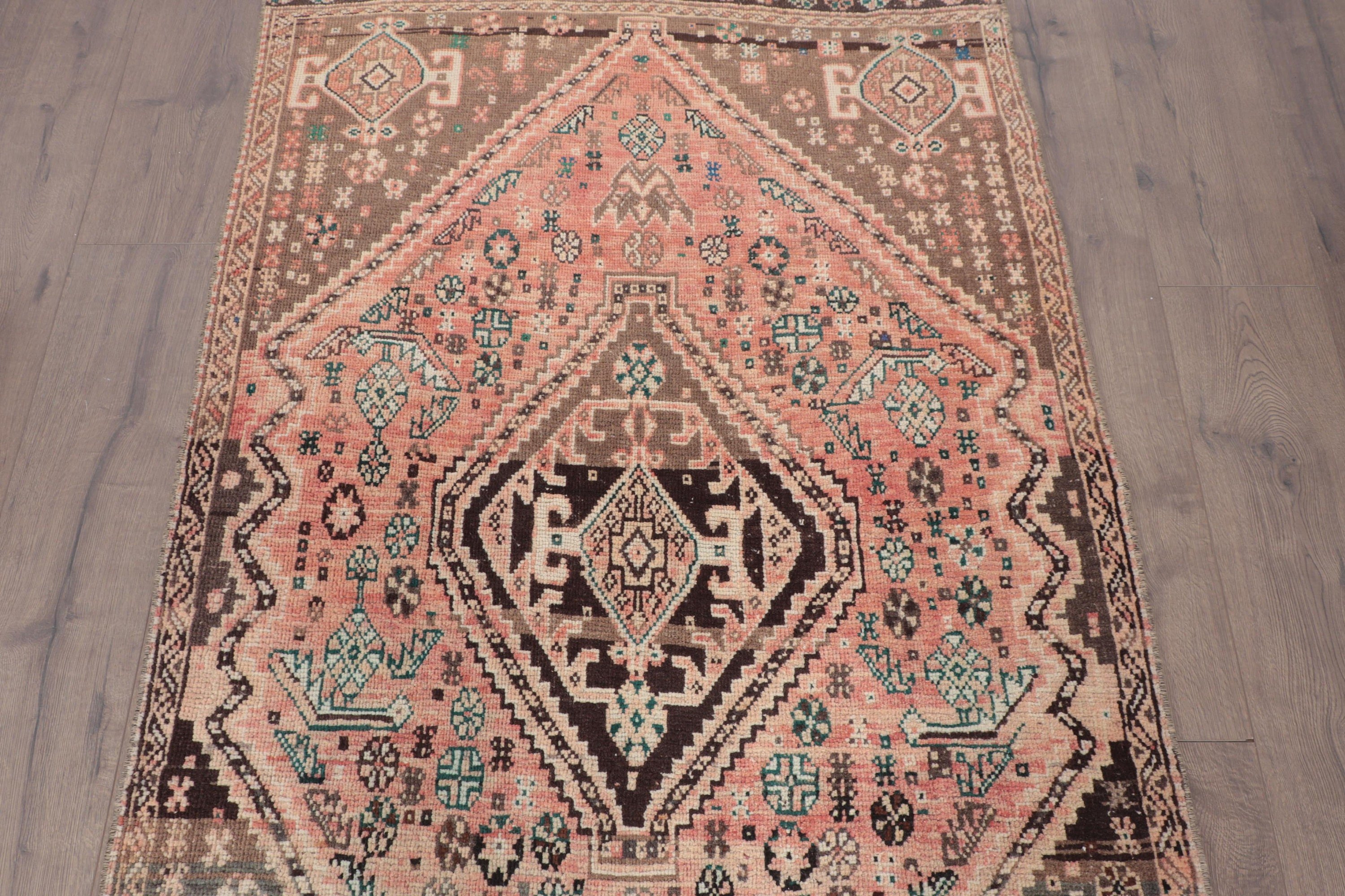 Mutfak Halıları, Boho Vurgulu Halılar, Vintage Halılar, Türk Halısı, Boho Halısı, Pembe Lüks Halılar, Yatak Odası Halıları, Kabile Halısı, 3,4x5,6 ft Vurgulu Halı