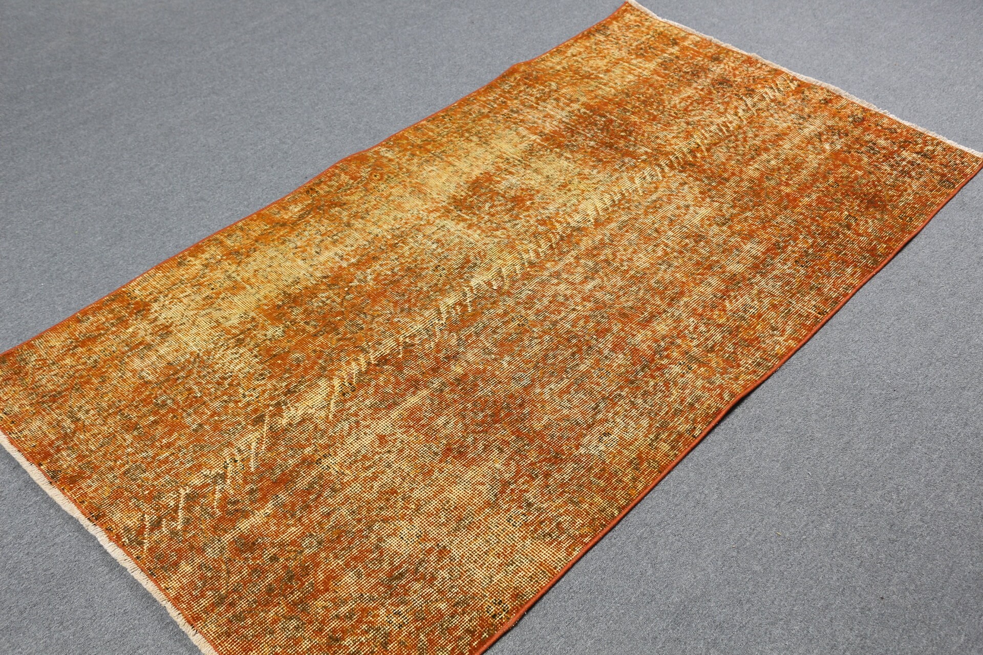 Turkish Rugs, Orange Moroccan Rugs, Anatolian Rug, Cool Rugs, Nursery Rugs, Kitchen Rug, Organic Rugs, 3.5x6.5 ft Accent Rug, Vintage Rug