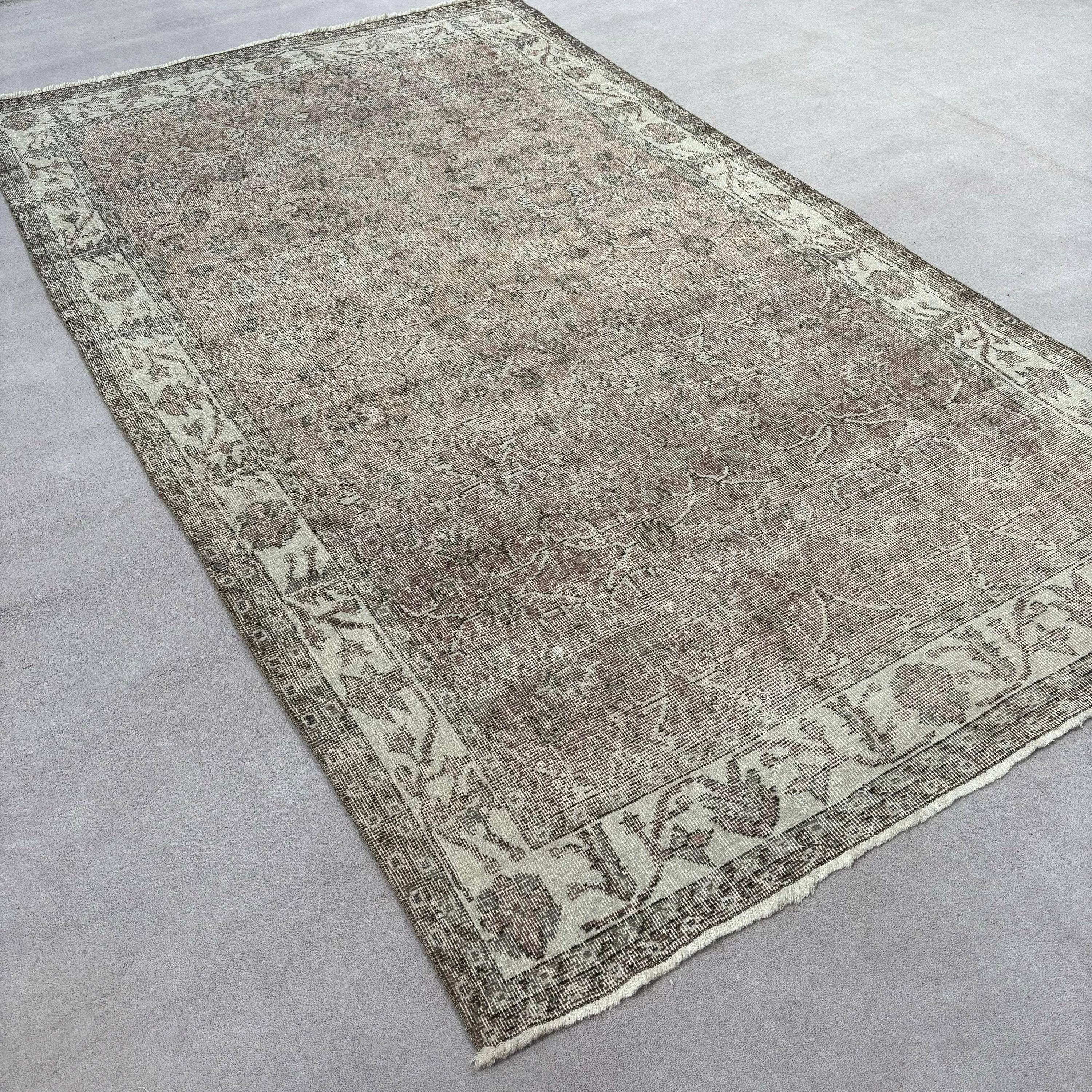 Türk Halısı, Vintage Halılar, 5.3x9.2 ft Büyük Halı, Yeşil Boho Halısı, Oturma Odası Halıları, Düz Dokuma Halıları, Büyük Boho Halıları, Mutfak Halısı, Türkiye Halısı