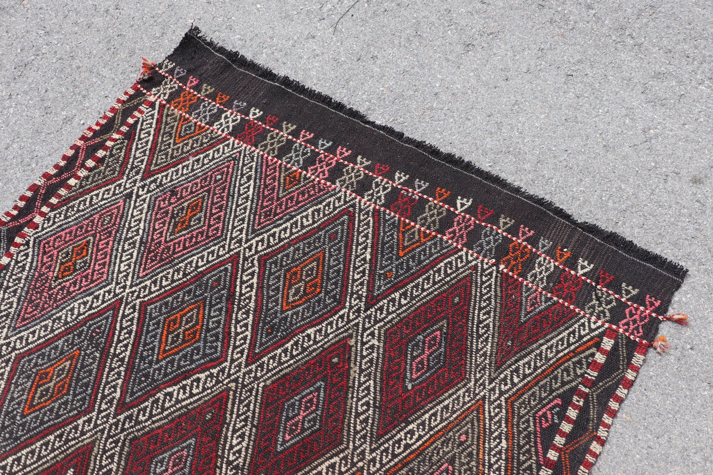 Yer Halıları, Kilim, Vintage Halı, Çocuk Halısı, Mutfak Halıları, Yün Halı, Türk Halıları, 4.2x4.5 ft Accent Halı, Kırmızı Antika Halı, Parlak Halı