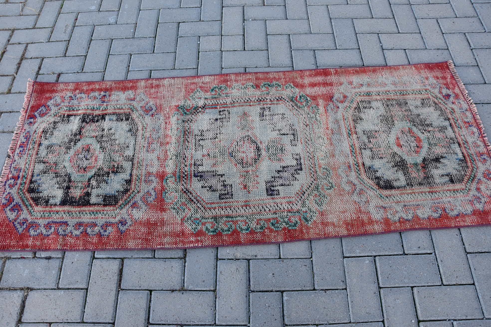 2.4x6 ft Runner Halı, Vintage Halı, Mutfak Halısı, Koridor Halısı, Türk Halısı, Retro Halı, Kabile Türk Halısı Halıları, Koridor Halıları, Oushak Halısı