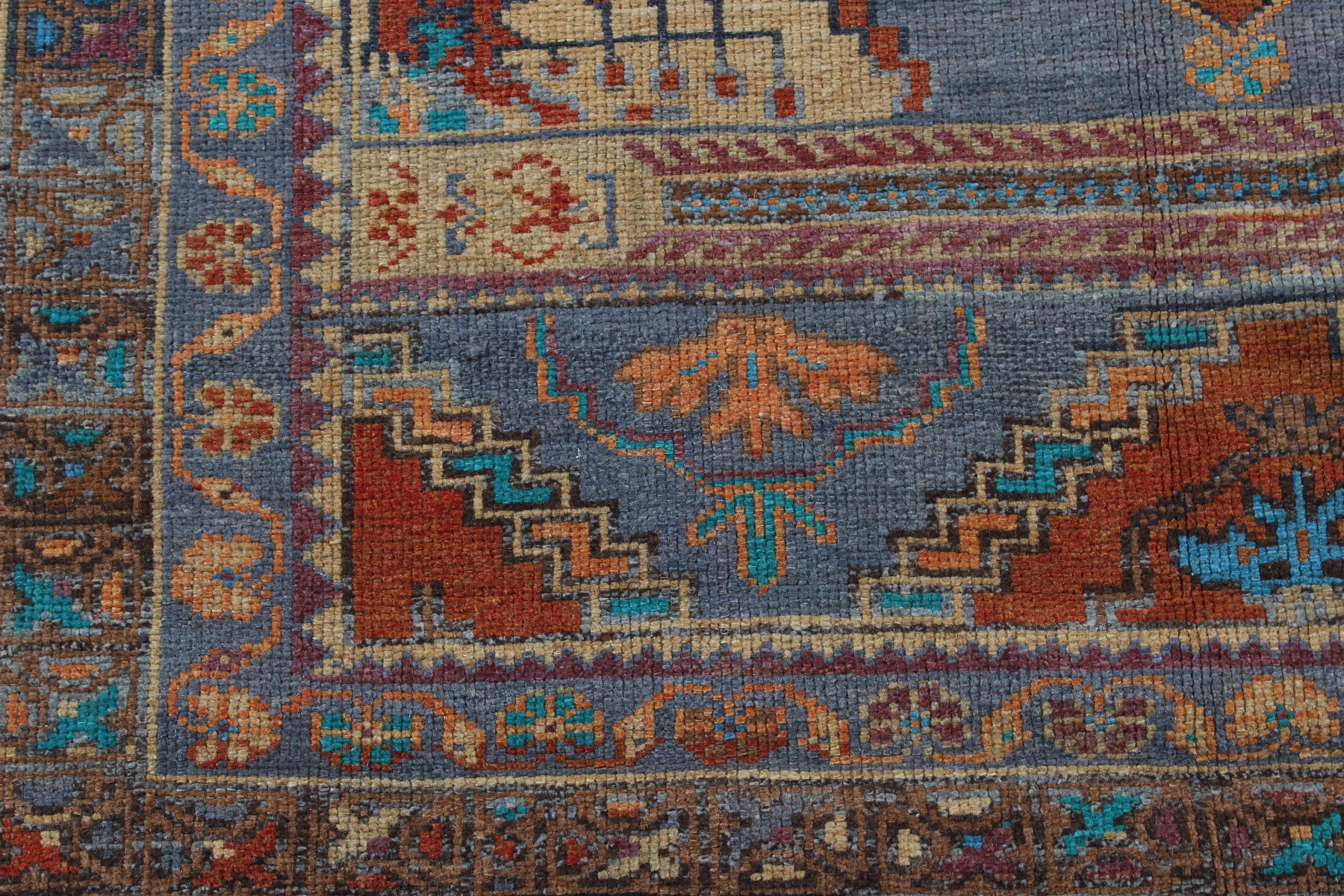 Anadolu Halıları, Turuncu Yün Halı, 4,7x9 ft Büyük Halı, Ev Dekorasyonu Halıları, Yemek Odası Halısı, Büyük Oushak Halıları, Türk Halısı, Vintage Halı