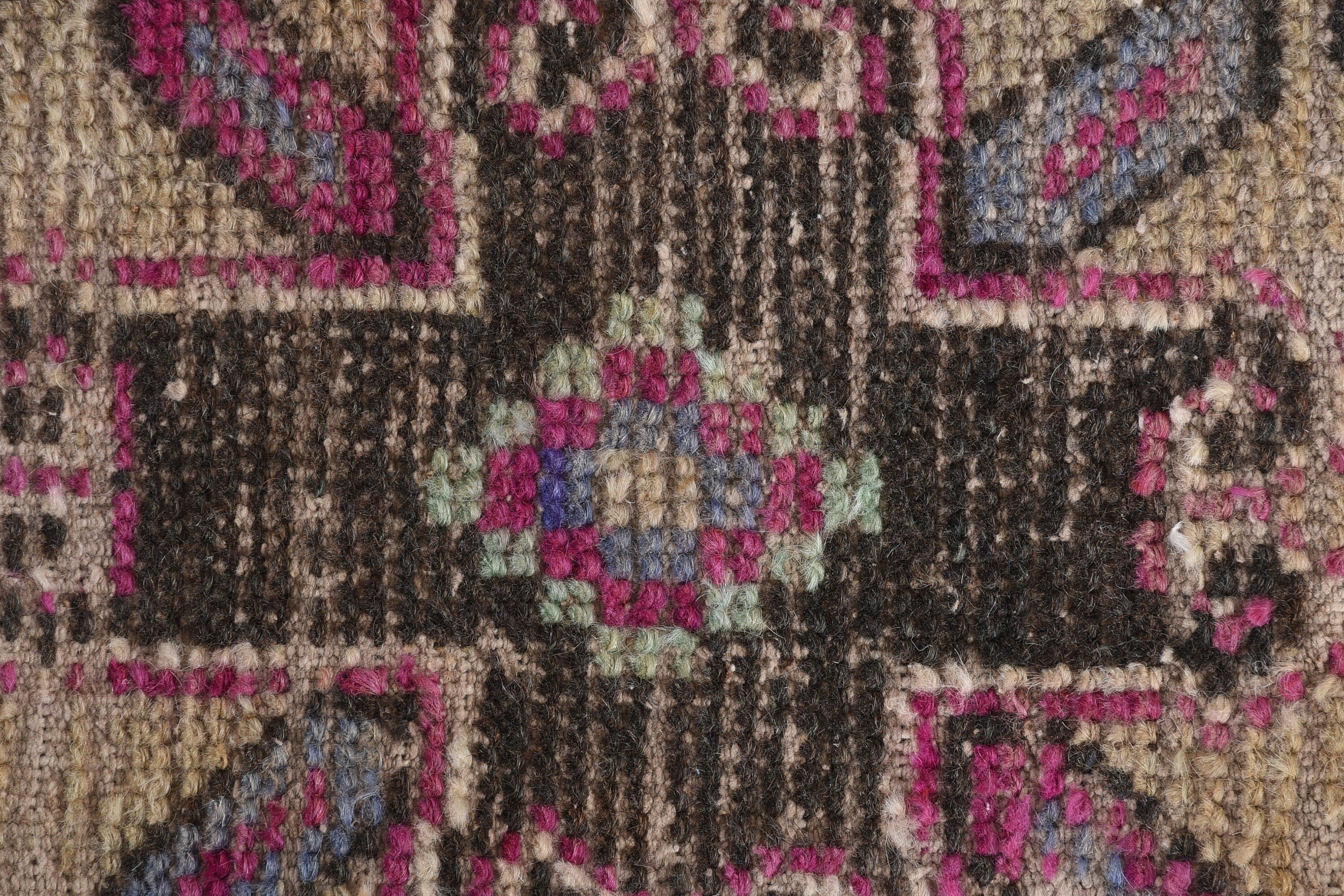 Entry Rug, 1.4x3.1 ft Small Rug, Turkish Rug, Bathroom Rugs, Anatolian Rugs, Small Wool Rug Rugs, Purple Oushak Rug, Wool Rug, Vintage Rug