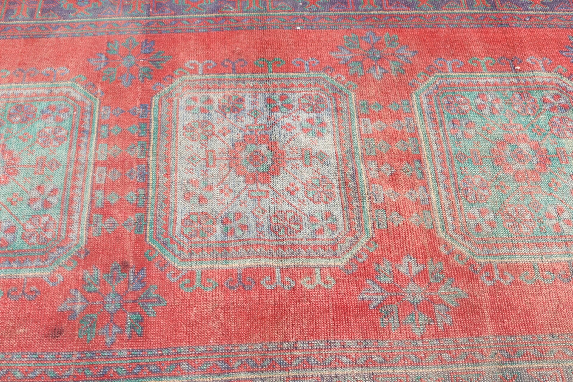 Dining Room Rug, Rugs for Floor, Handwoven Rug, Oriental Rug, Red Kitchen Rug, 4.2x9.2 ft Area Rug, Vintage Rug, Floor Rugs, Turkish Rug