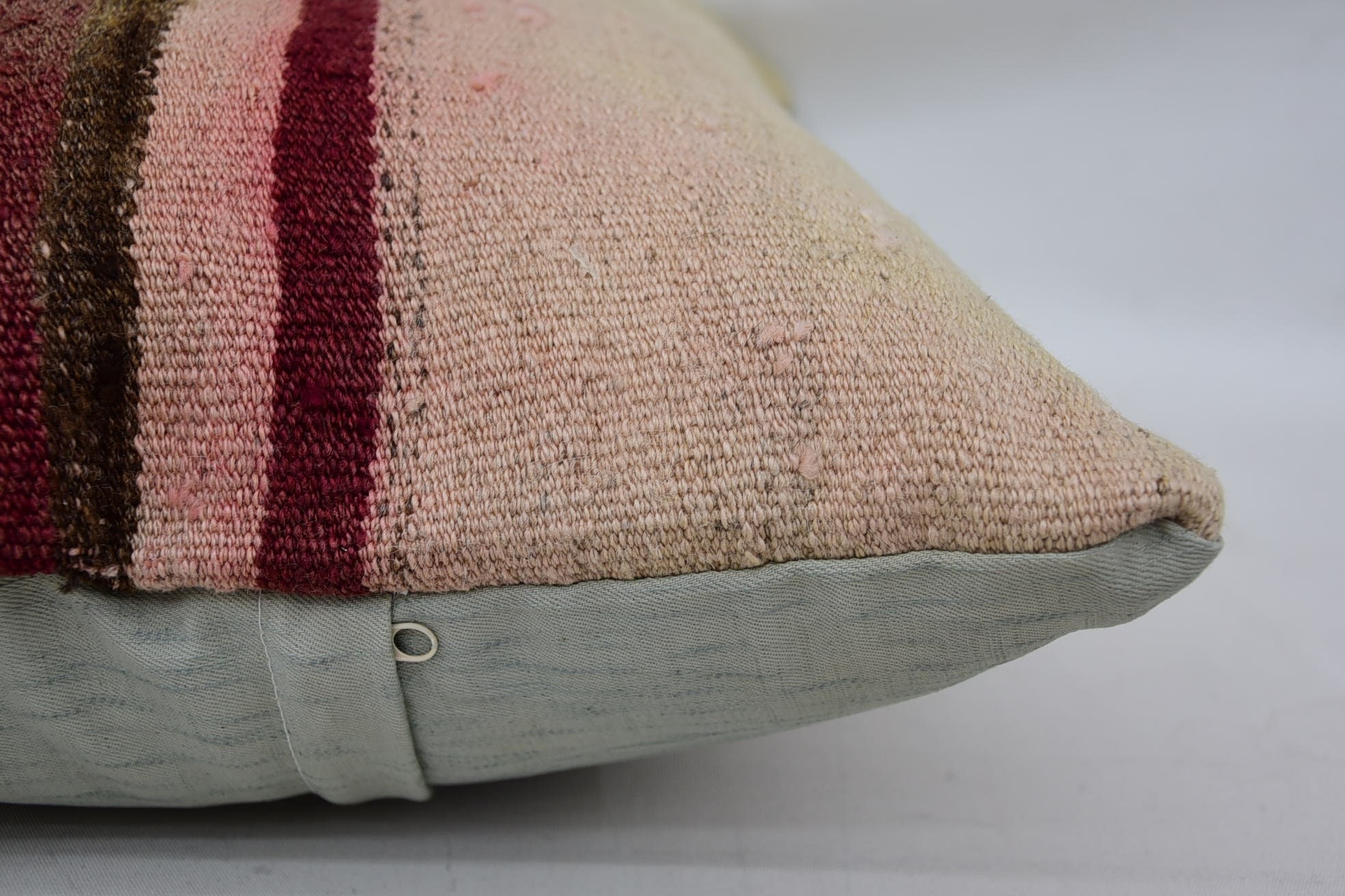 Bright Pillow Case, Turkish Kilim Pillow, Home Decor Pillow, Vintage Kilim Throw Pillow, 16"x24" Beige Pillow Cover